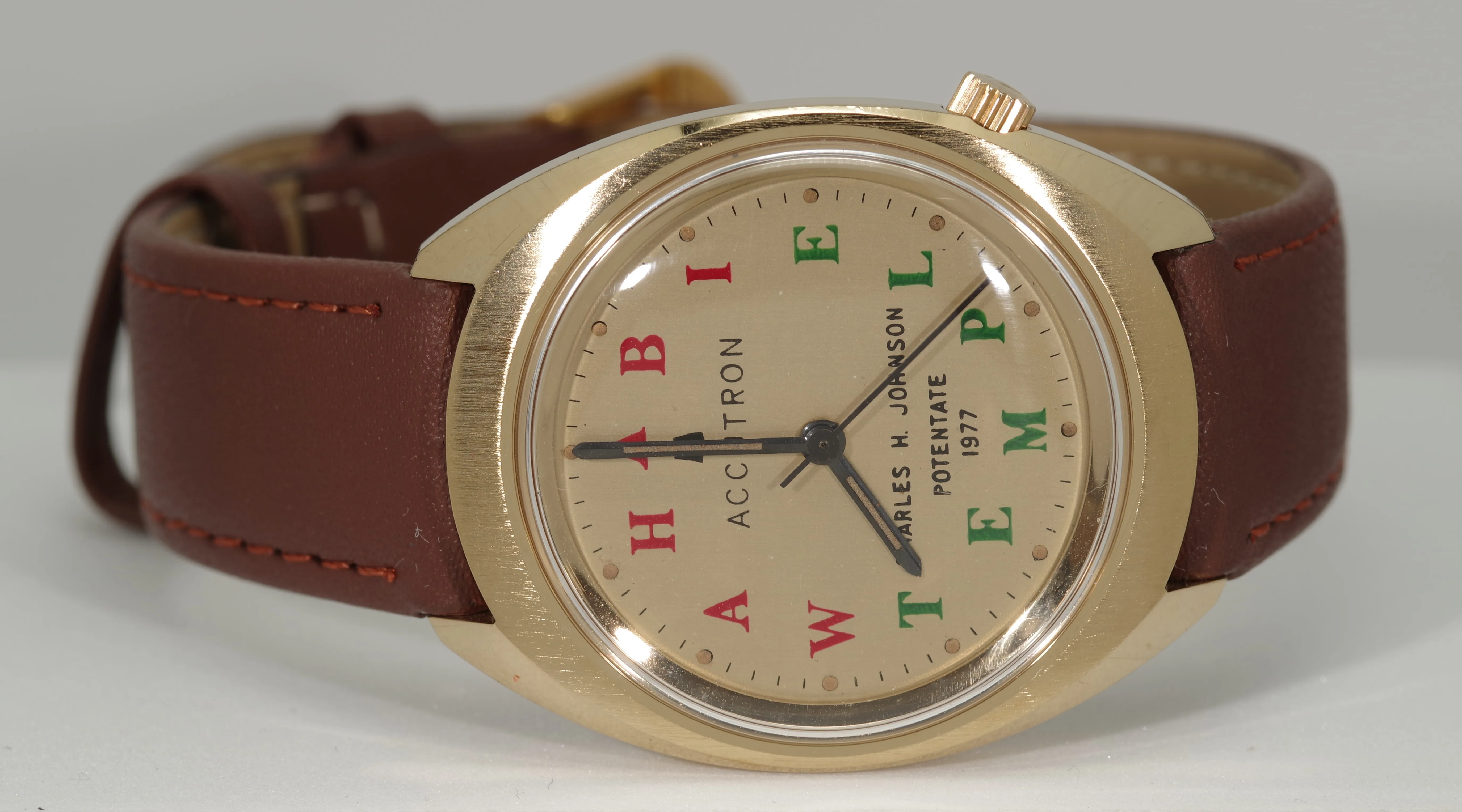 Herren Vintage Armbanduhr Bulova Accutron 219 Wahabi Temple 1977 Herren Vintage Armbanduhr Bulova Accutron 219 Wahabi Temple 1977