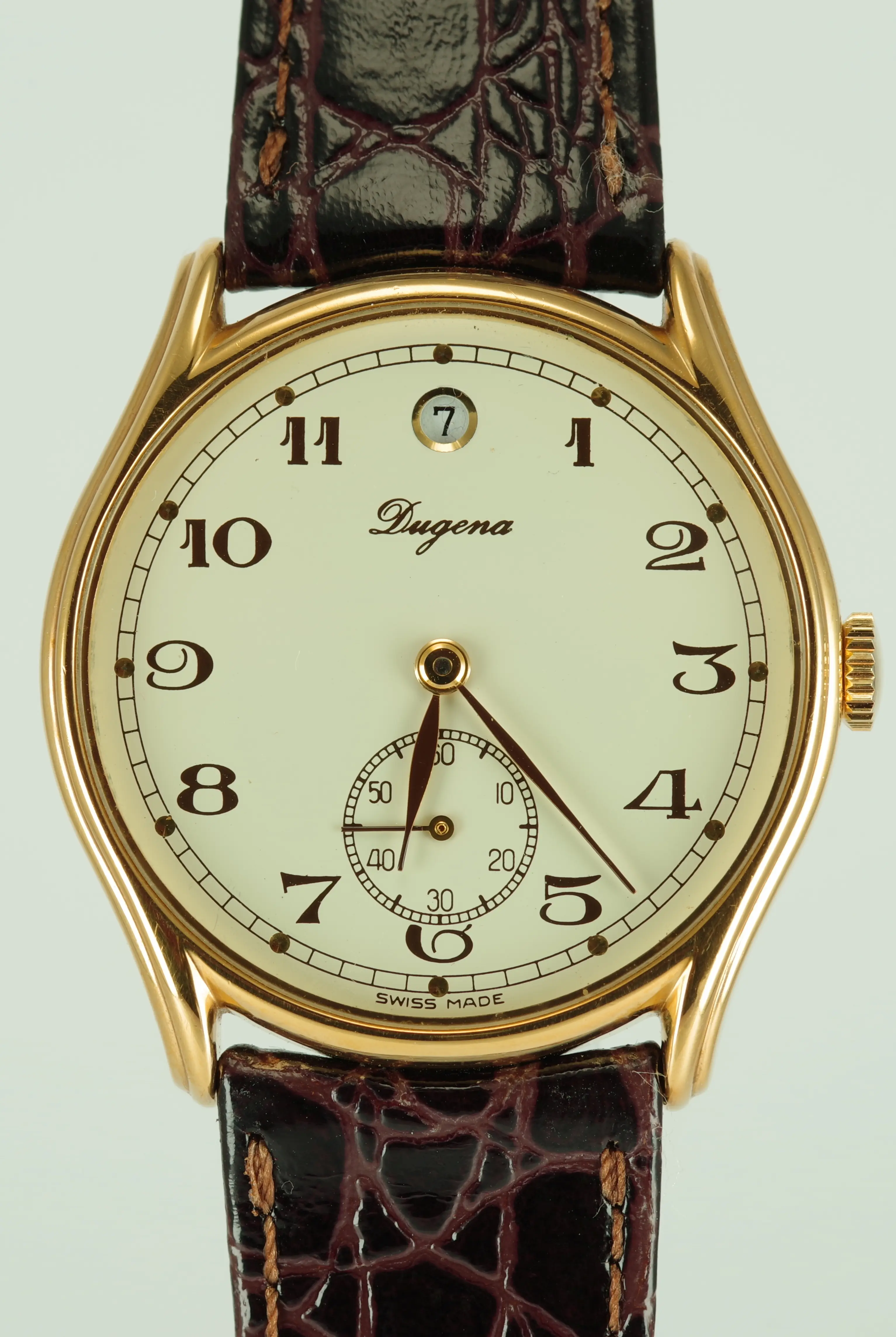 Dugena Vintage Handaufzug Unisex Datum bei 12 Uhr Dugena Vintage Handaufzug Unisex Datum bei 12 Uhr