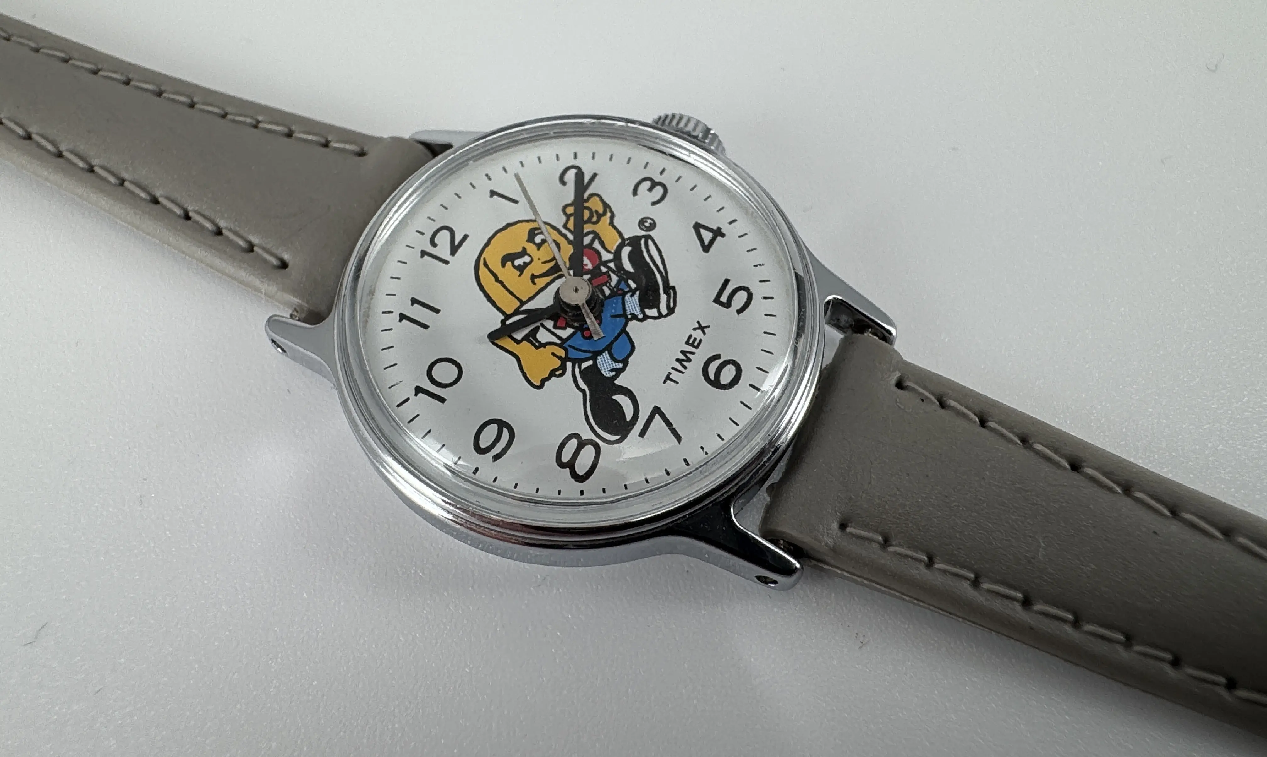 Seltene Timex Weetabix „Dunk“ Sammleruhr mit Weetagang-Motiv