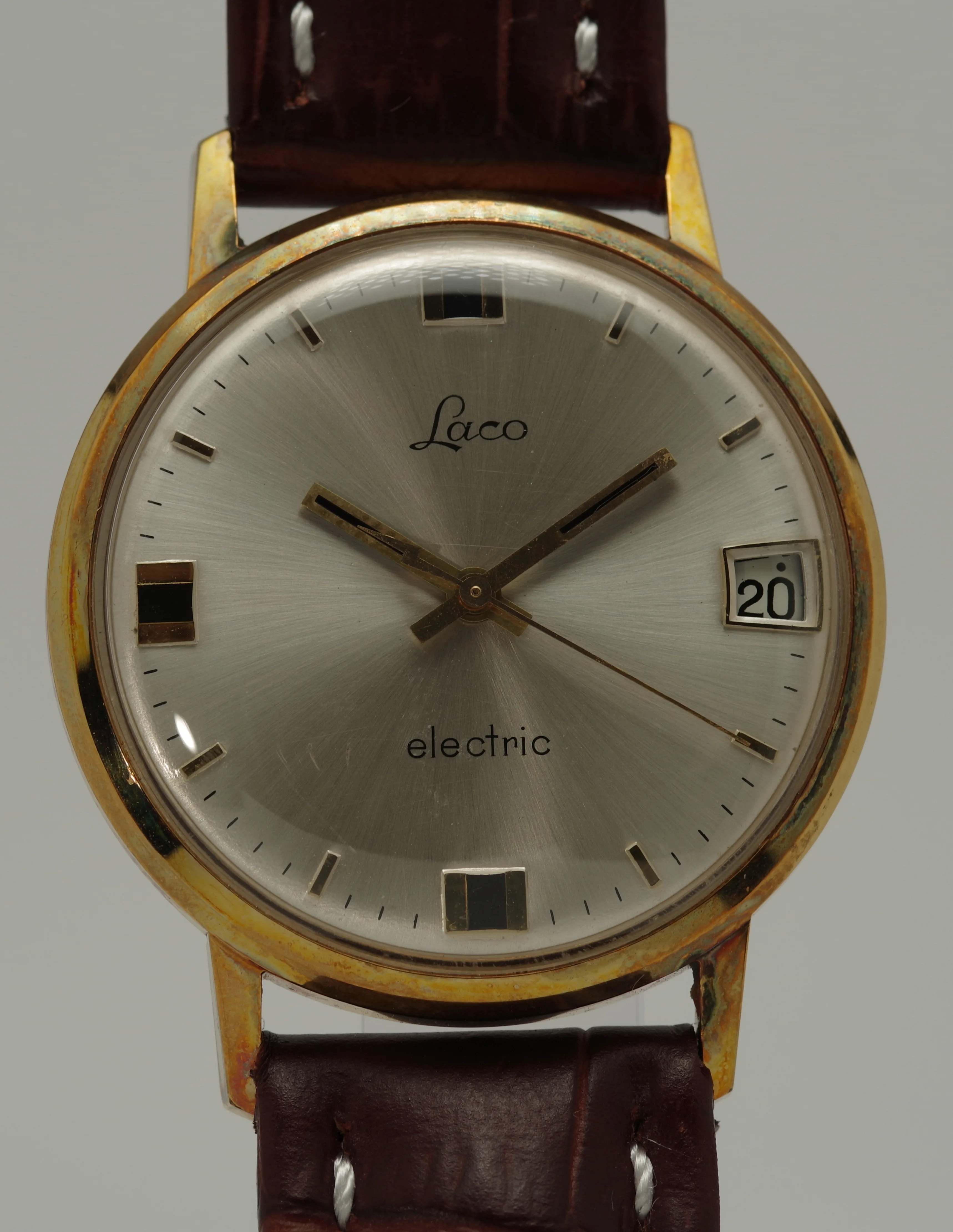 Seltene LACO Electric - Sonnenschliff mit 12 Stunden Datum