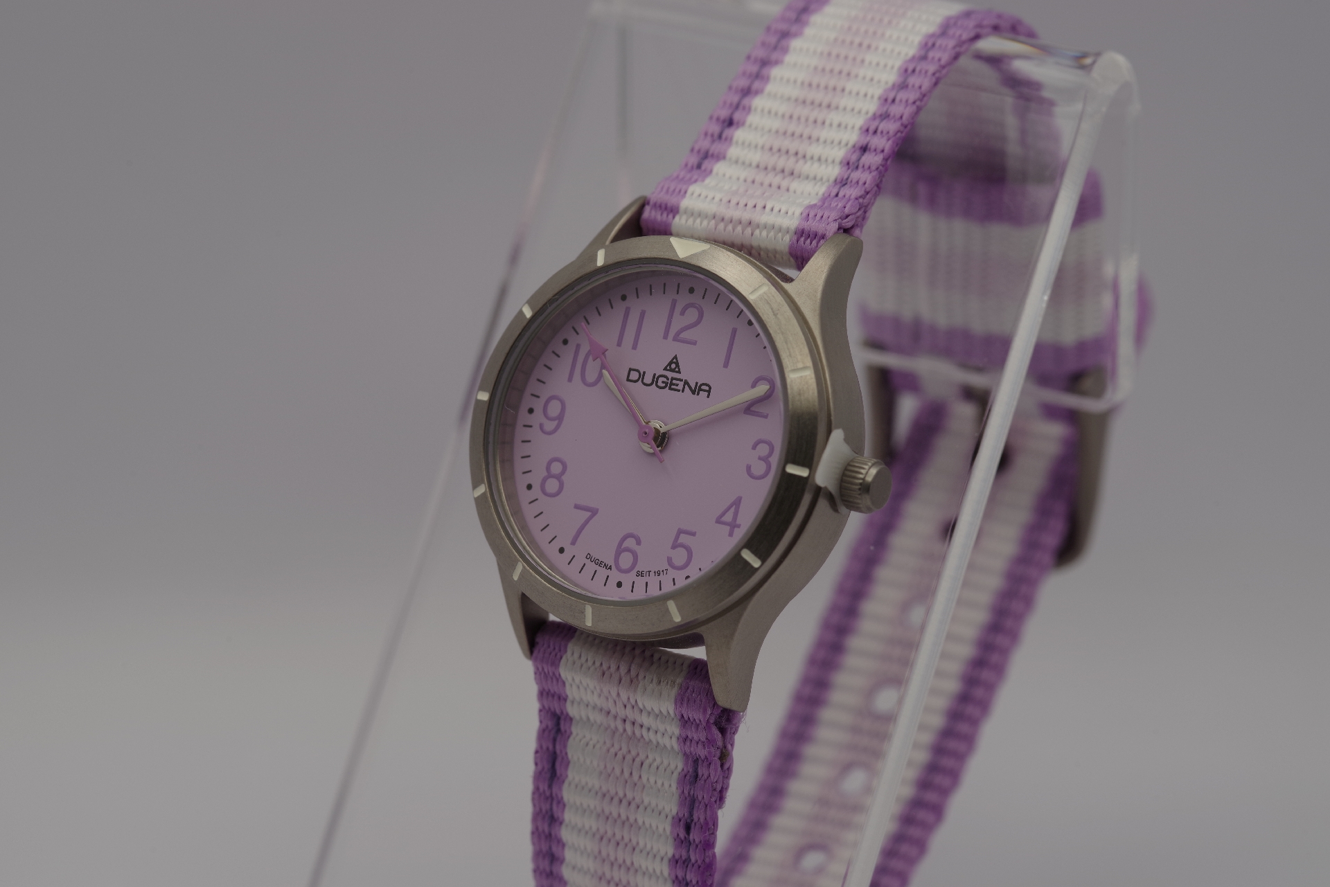 Armbanduhr Dugena_4461151, Schrägansicht 3 rechts, Krone sichtbar