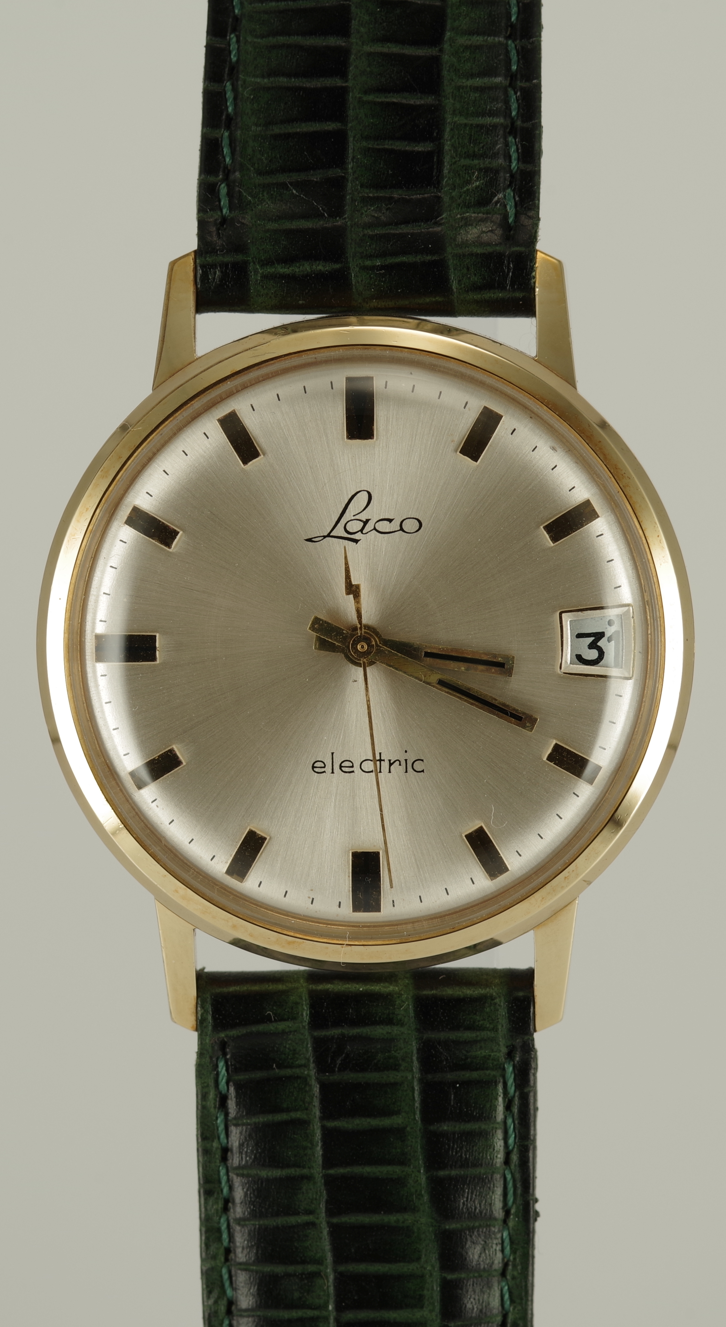 Seltene LACO Electric - Sonnenschliff mit 12 Stunden Datum
