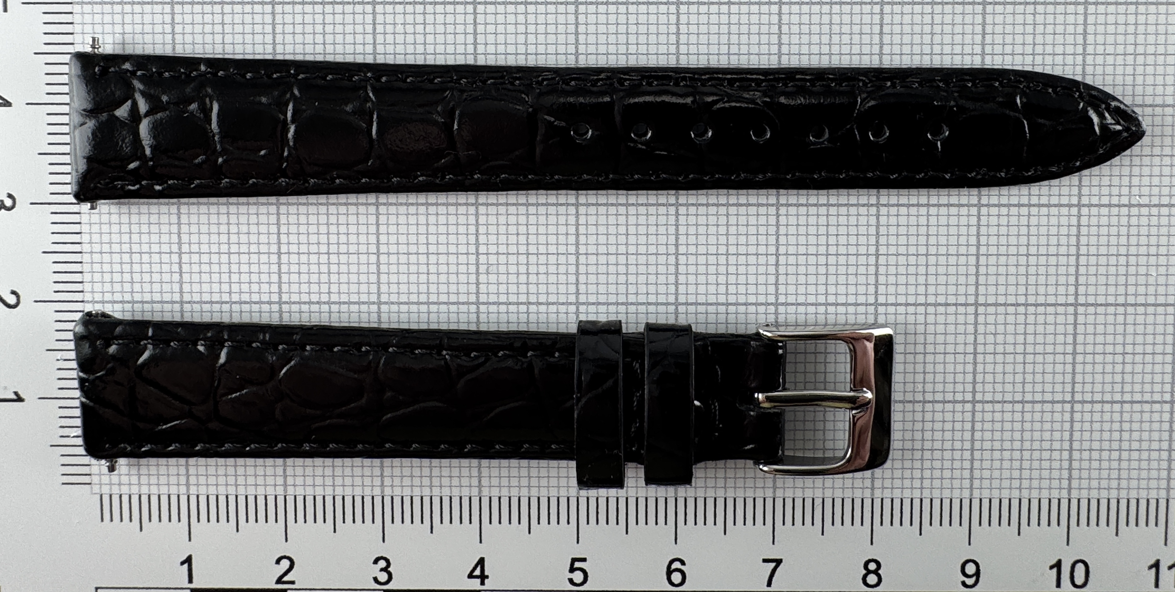 Uhrenarmband Kalbsleder Struktur Krokodil antiallergisch