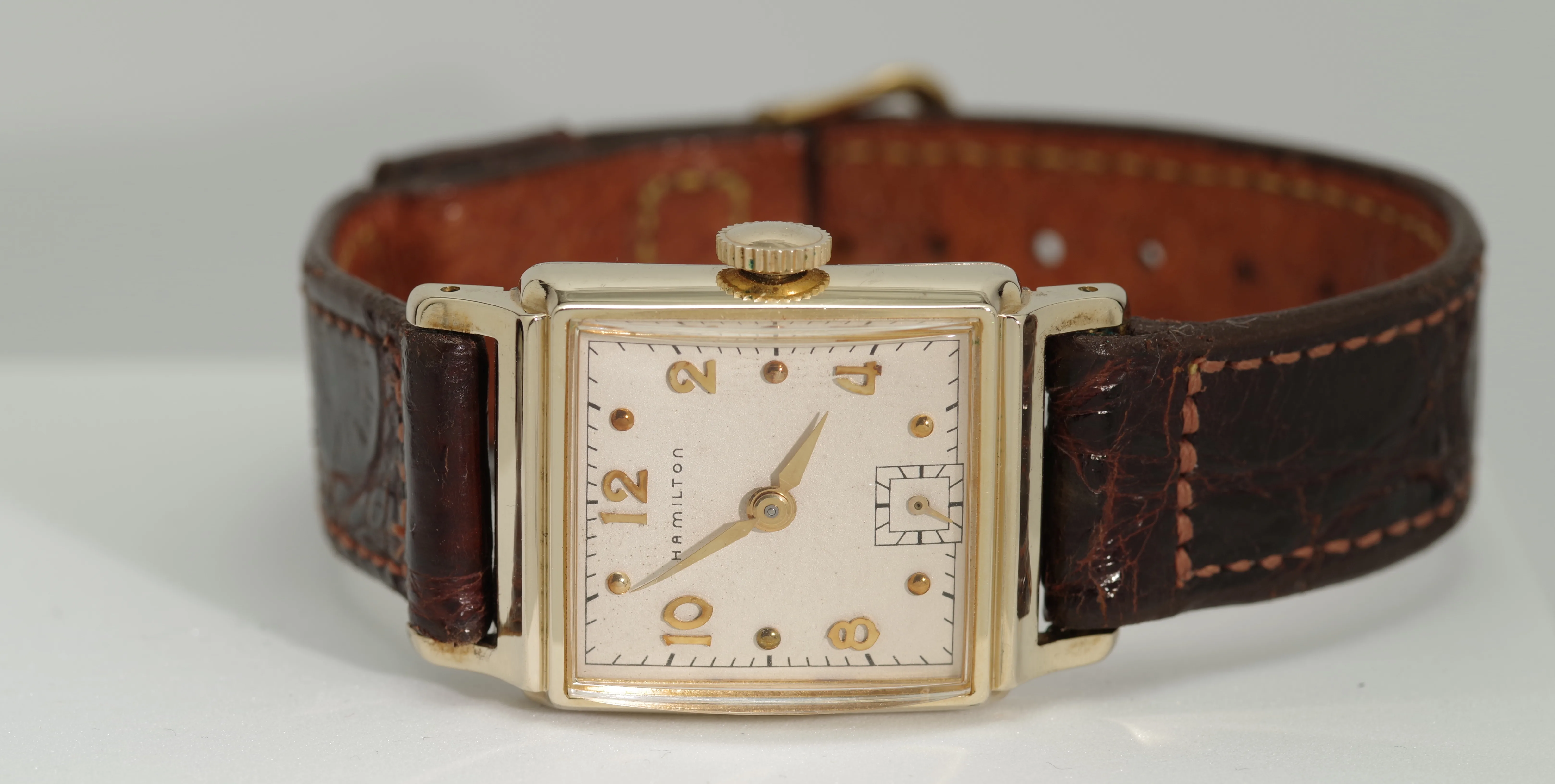 Hamilton exzellente Herren Vintage Armbanduhr Bailey Dresswatch 