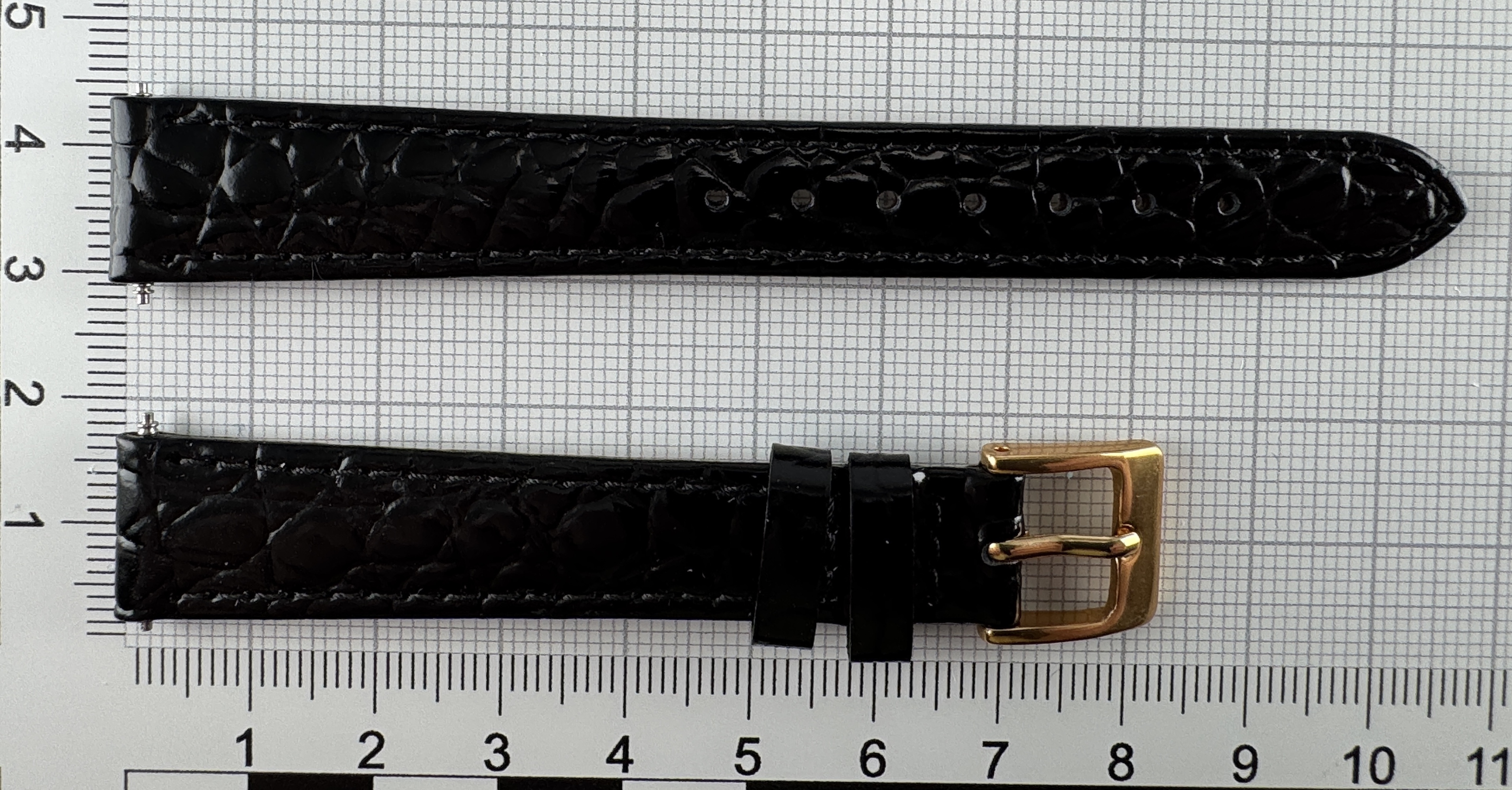 Uhrenarmband Kalbsleder Struktur Krokodil antiallergisch