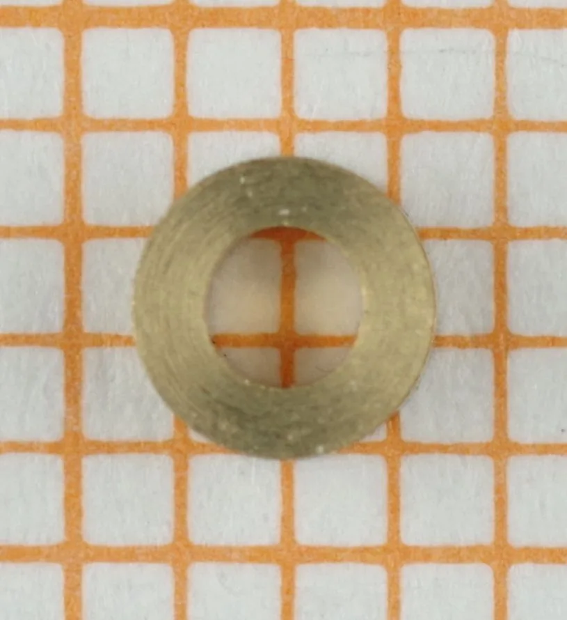 Runde Unterlegscheibe aus Metall für Uhrenersatzteile.