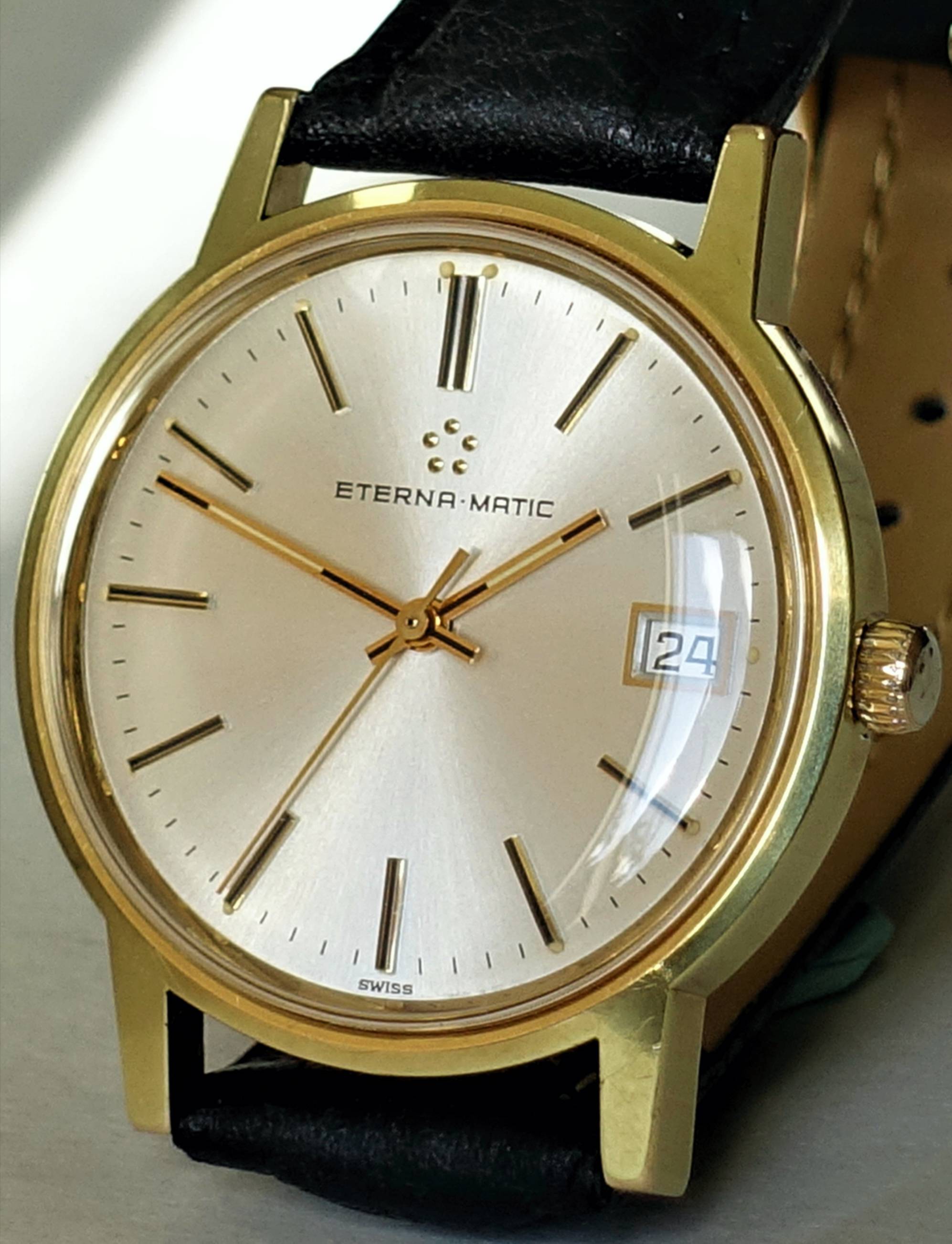 Eterna-Matic Vintage Herrenuhr mit Kaliber 12824 – Schweizer Uhrmacherkunst in Vollendung