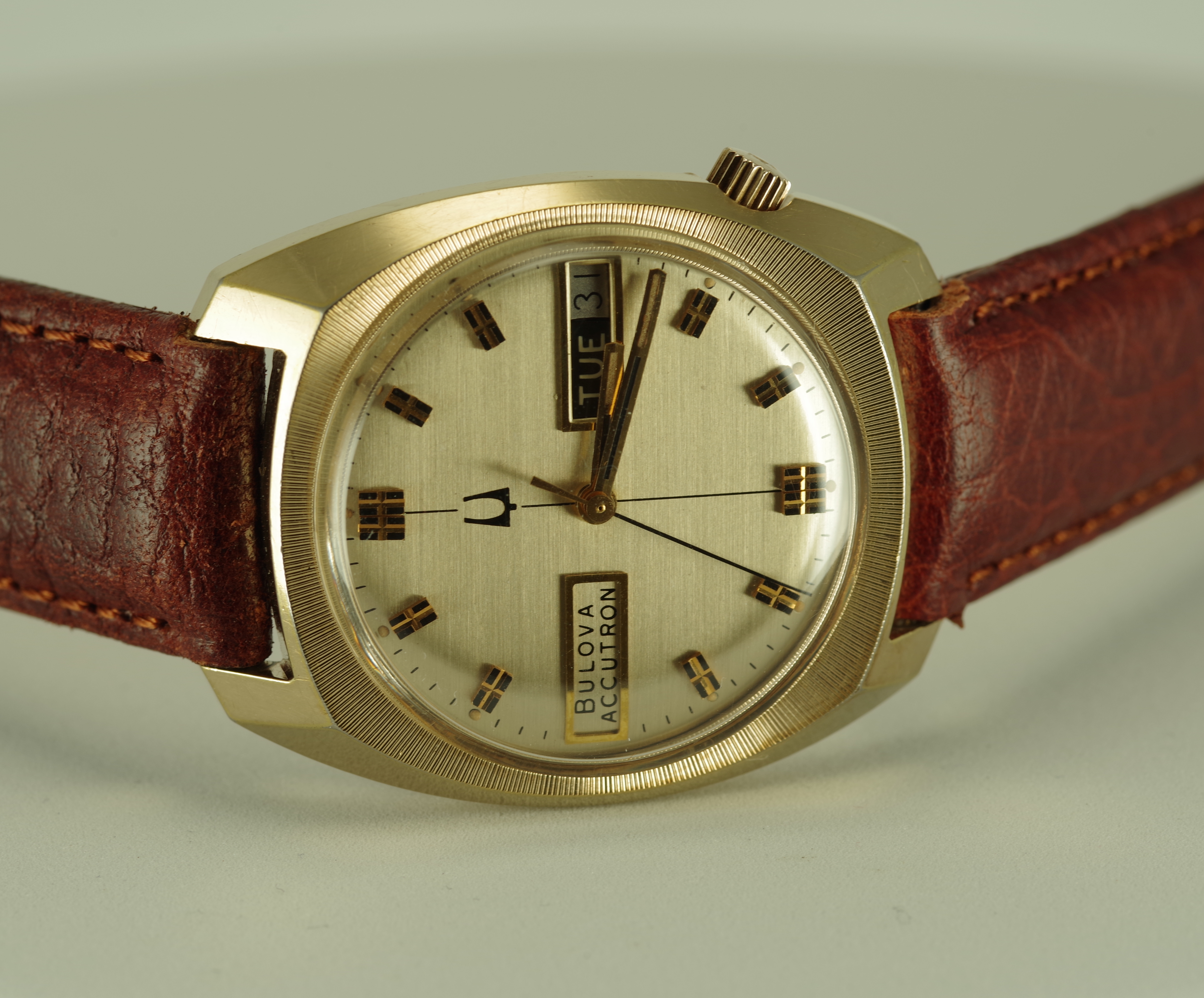Bulova Accutron Day Date Herren Armbanduhr 1976 Top