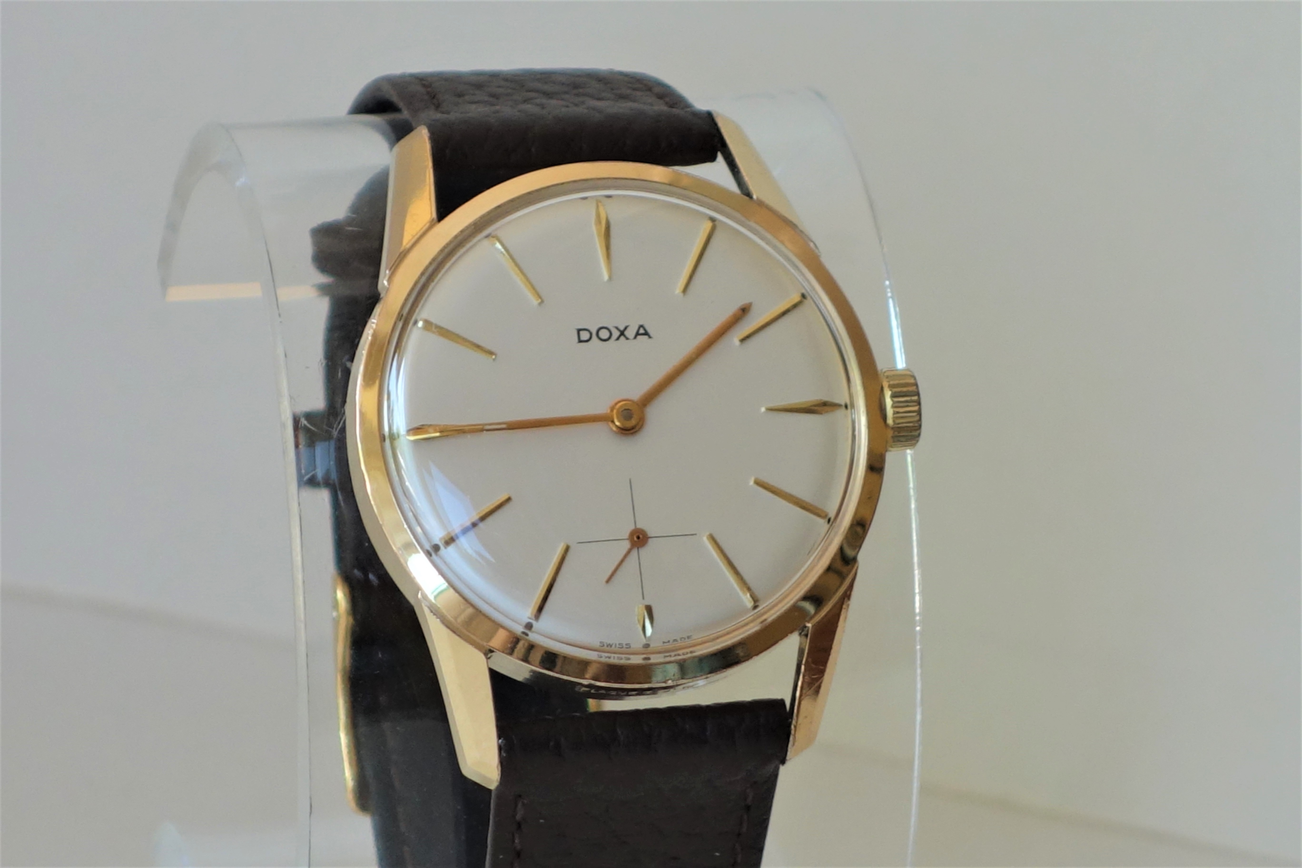 Klassische DOXA Vintage-Armbanduhr – mit DOXA-signiertem AS 1130 Handaufzugswerk