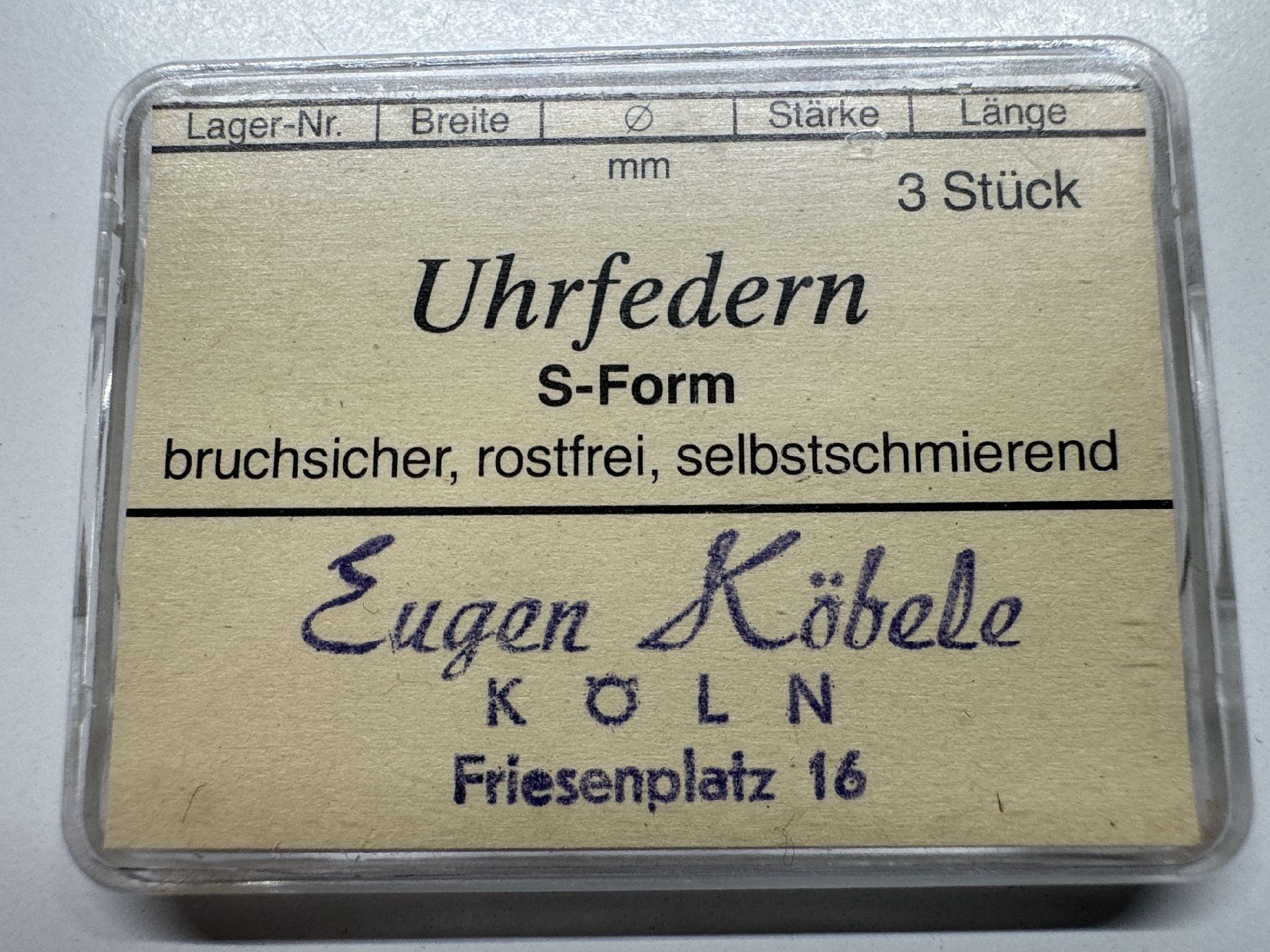 Zugfeder 1.10 x 6.5 x 0.08 x 190