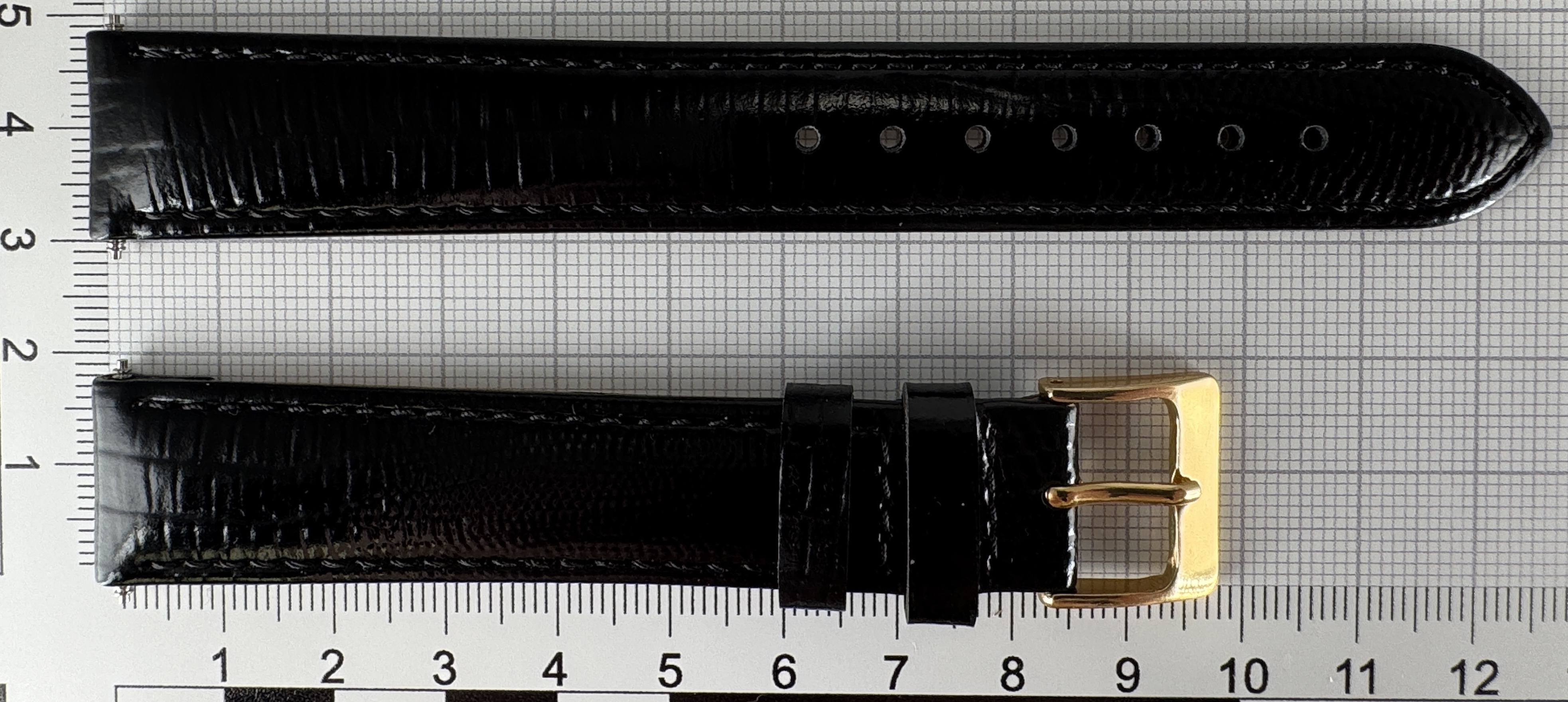 Uhrenarmband XL Kalbsleder Struktur Eidechse antiallergisch