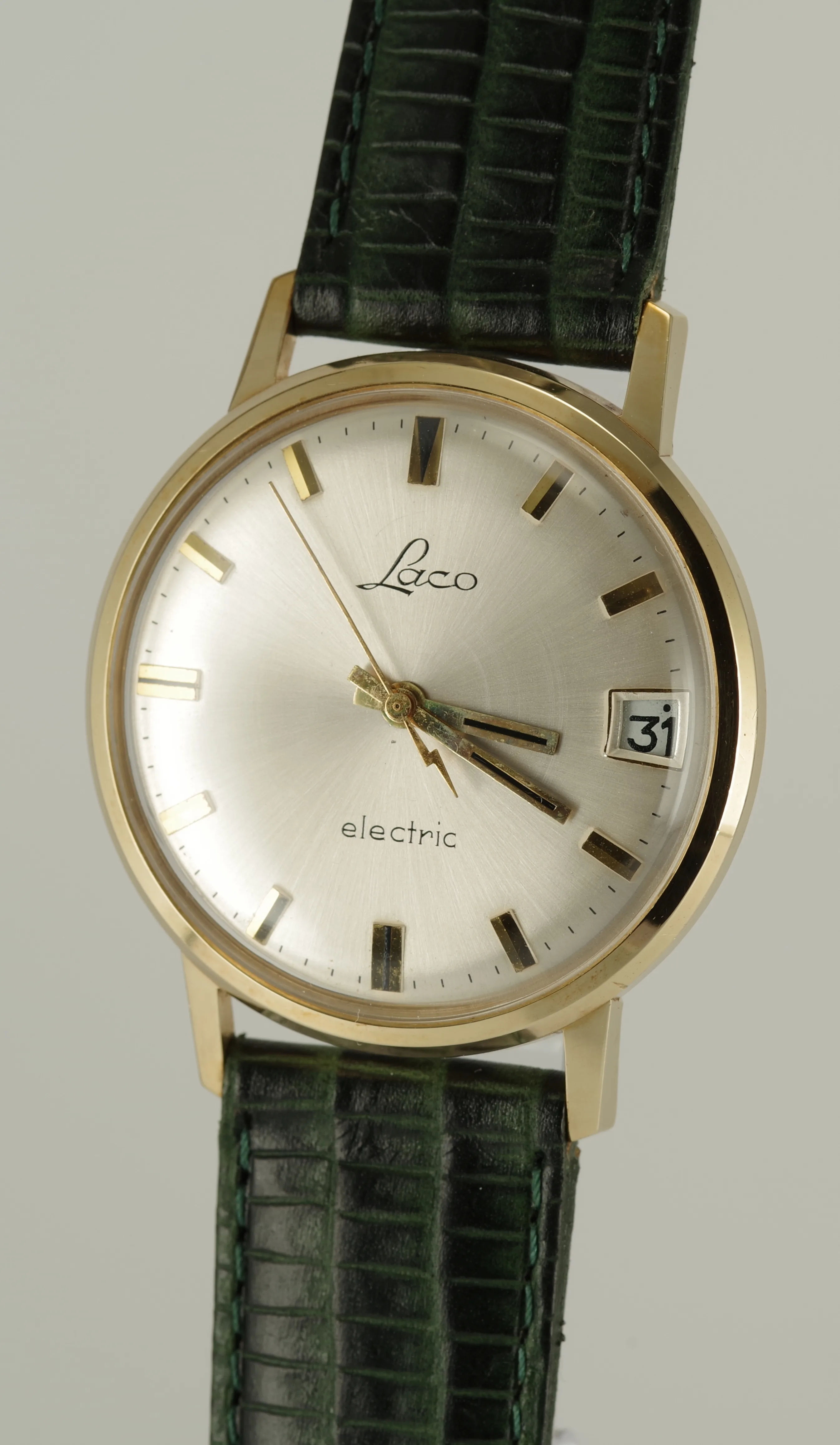 Seltene LACO Electric - Sonnenschliff mit 12 Stunden Datum Seltene LACO Electric - Sonnenschliff mit 12 Stunden Datum