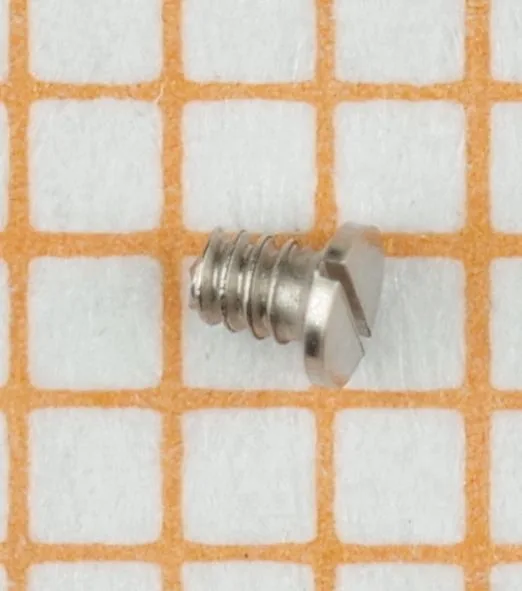 Uhrenschraube Metall Kleine Metallschraube für Uhren mit Schlitzkopf.