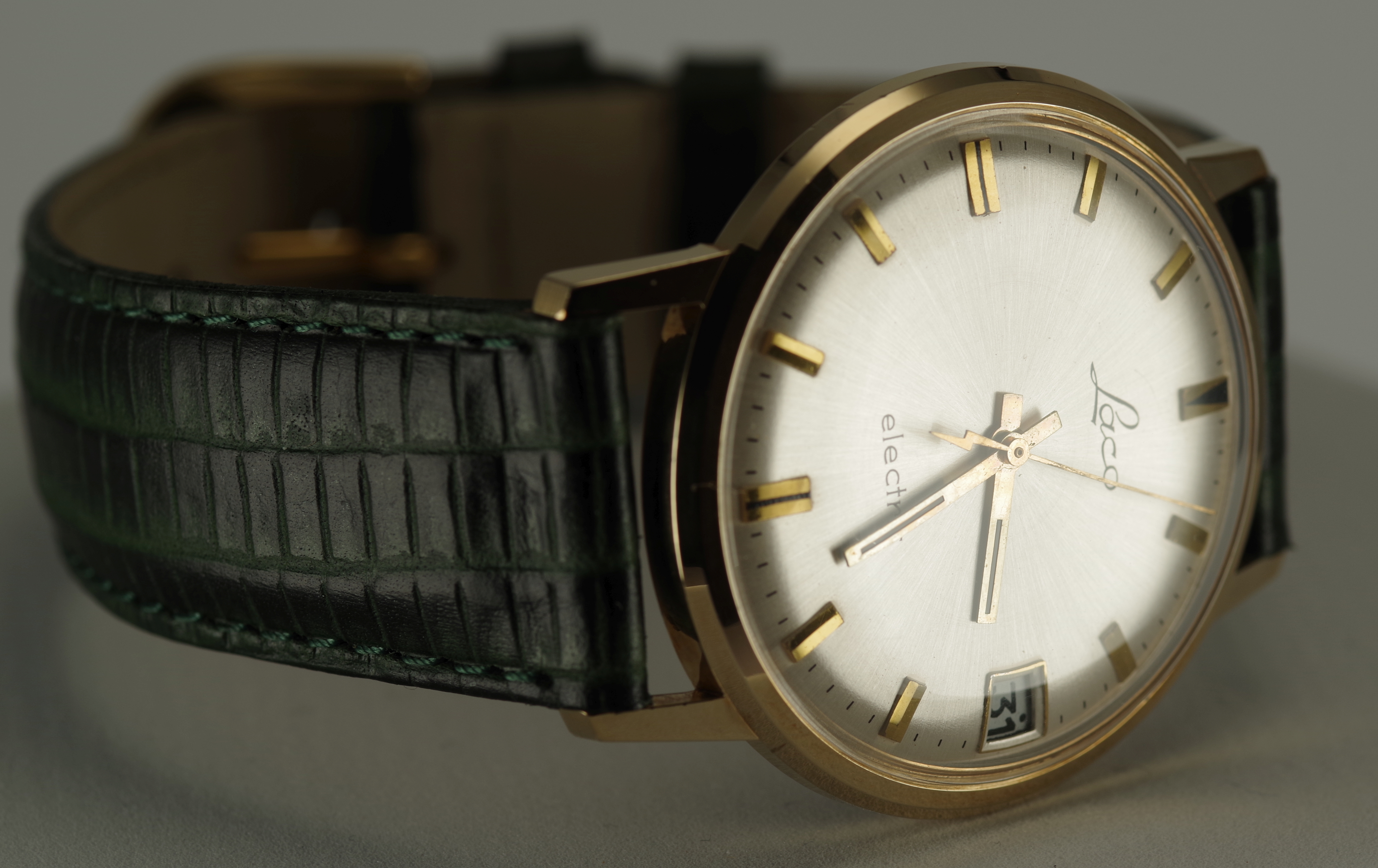 Seltene LACO Electric - Sonnenschliff mit 12 Stunden Datum