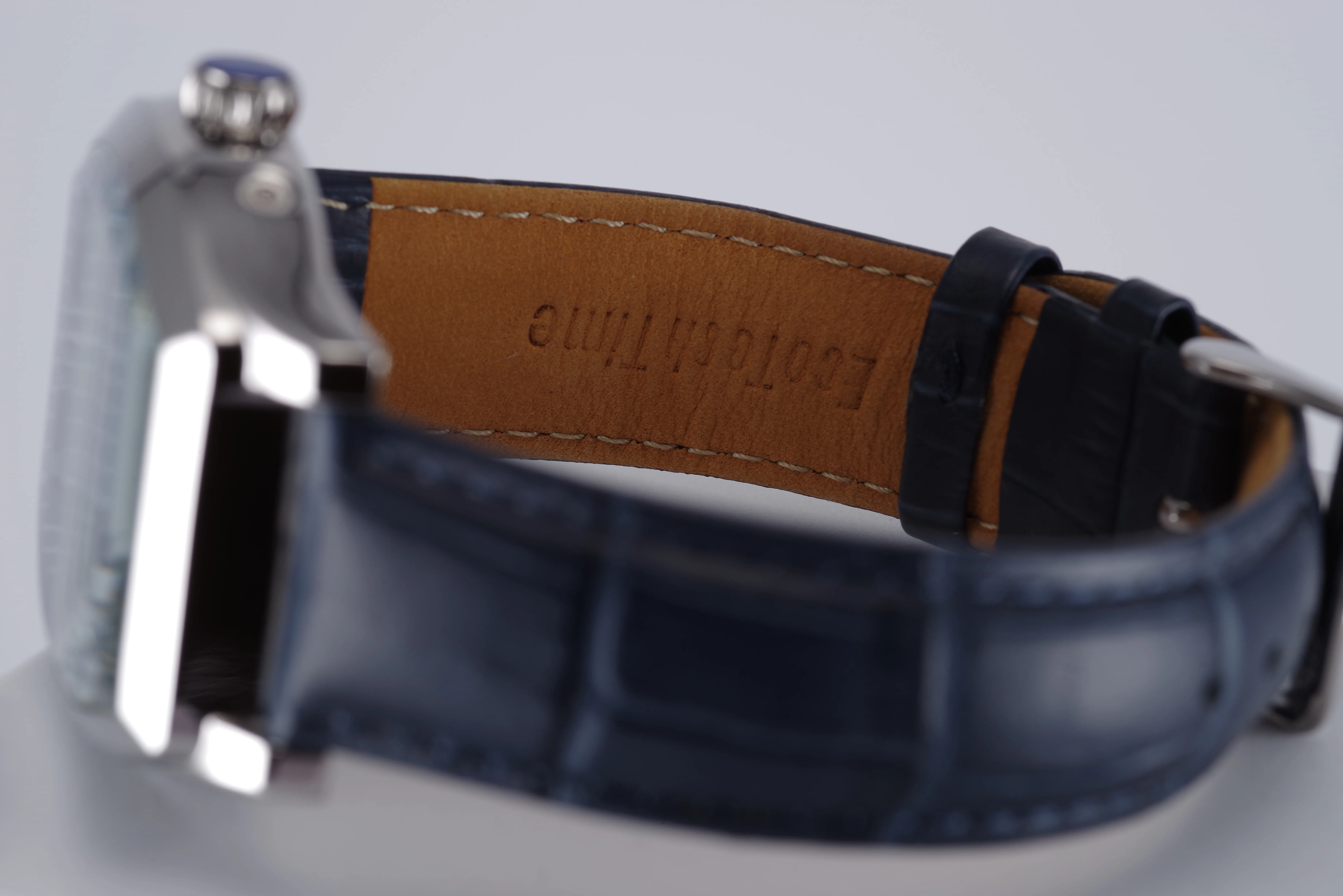 ETT Herren-Armbanduhr Funk Solar Quarz blaues Ziffernblatt silberfarbenes Gehäuse blaues Armband ETT Herren-Armbanduhr Funk Solar Quarz blaues Ziffernblatt silberfarbenes Gehäuse blaues Armband