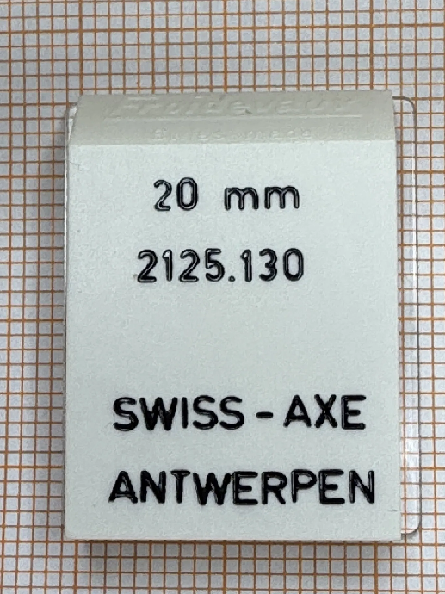 Federsteg 20mm Weißer Federsteg für Uhren mit 20 Millimeter Breite.