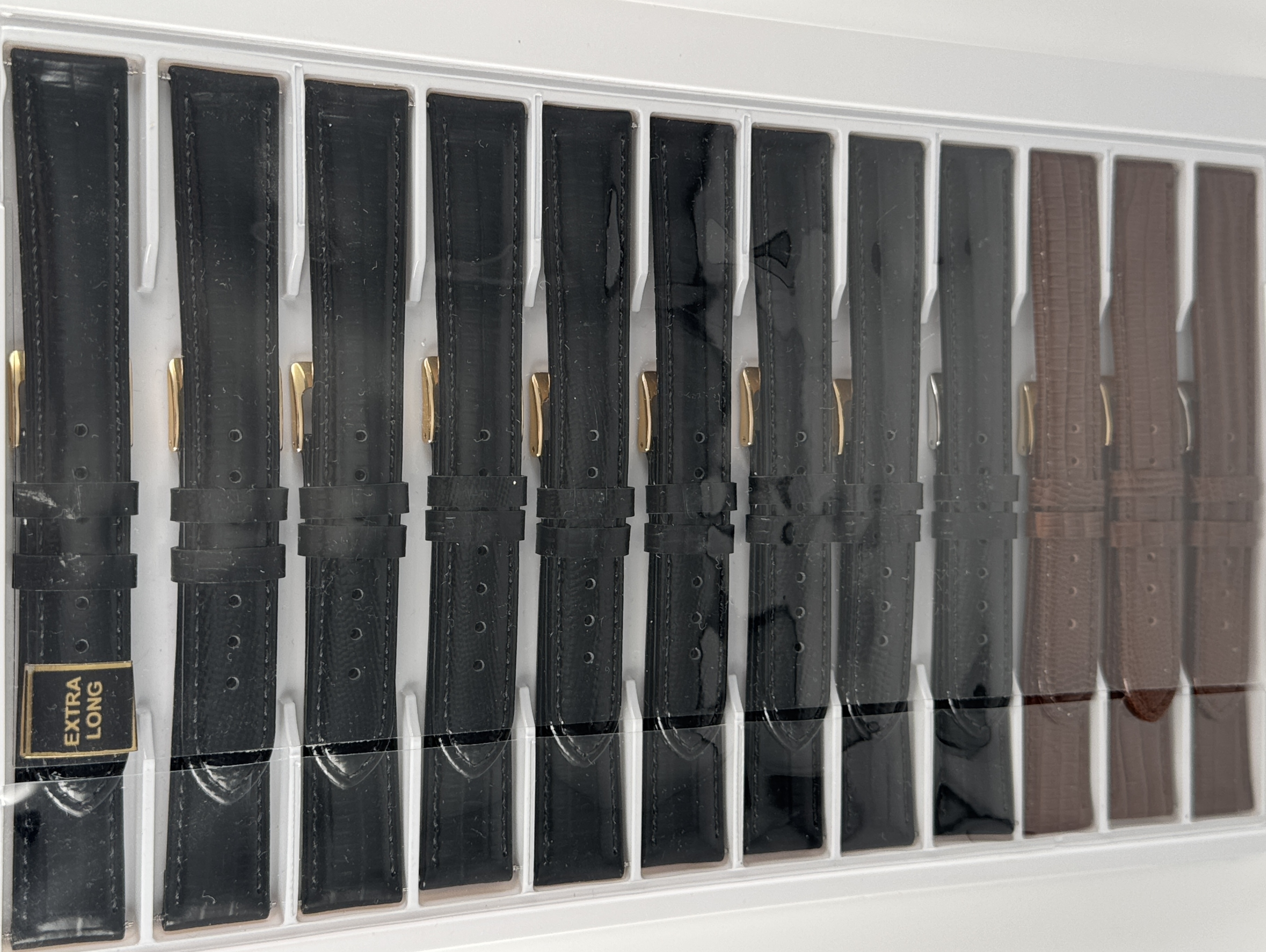 Uhrenarmband XL Kalbsleder Struktur Eidechse antiallergisch