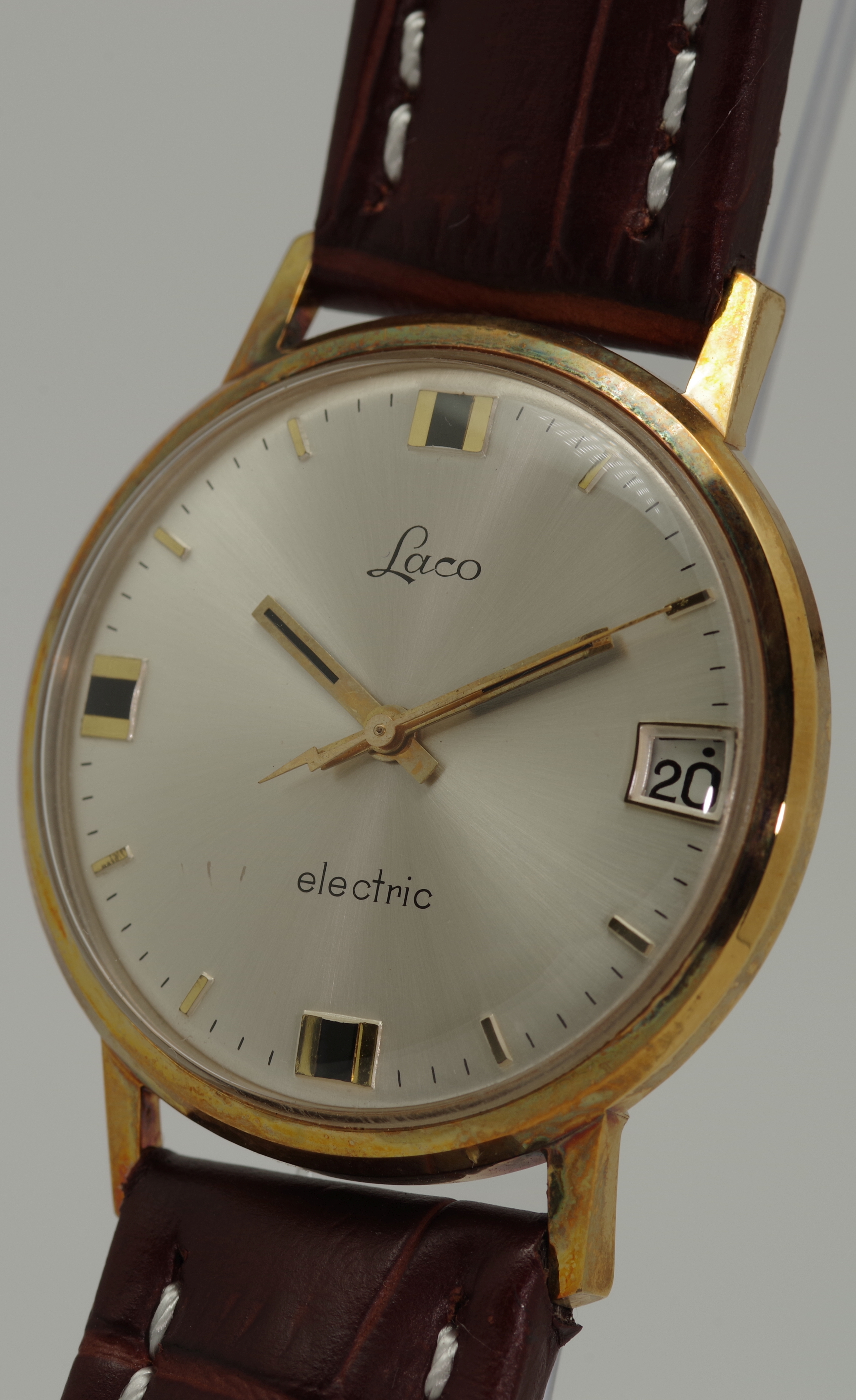 Seltene LACO Electric - Sonnenschliff mit 12 Stunden Datum