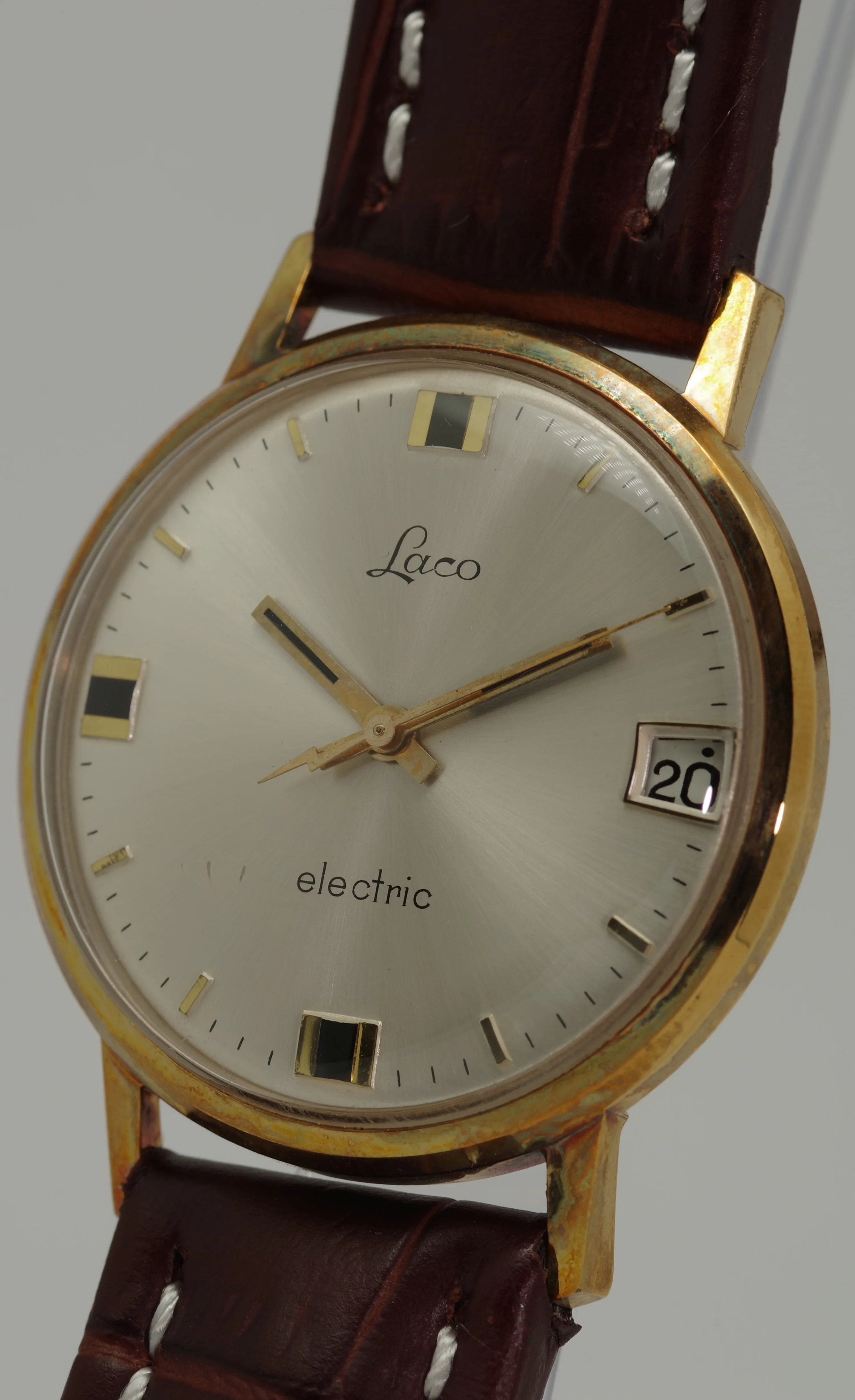 Seltene LACO Electric - Sonnenschliff mit 12 Stunden Datum Seltene LACO Electric - Sonnenschliff mit 12 Stunden Datum