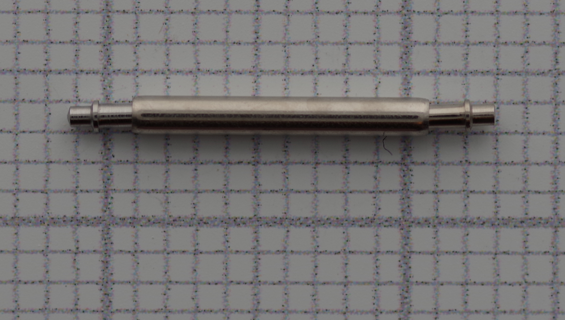 Armbandsteg / Federsteg 12mm / 1,4mm, mit Bund, Messing, vernickelt, Augusta 465w