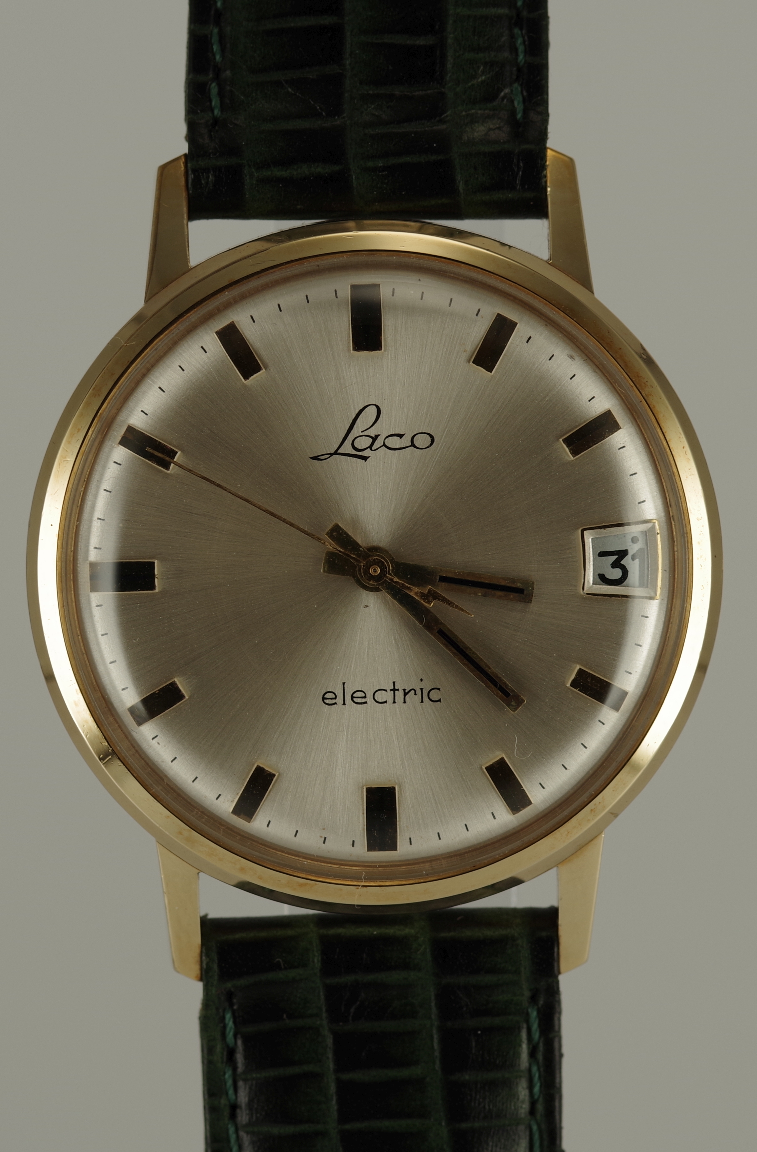 Seltene LACO Electric - Sonnenschliff mit 12 Stunden Datum