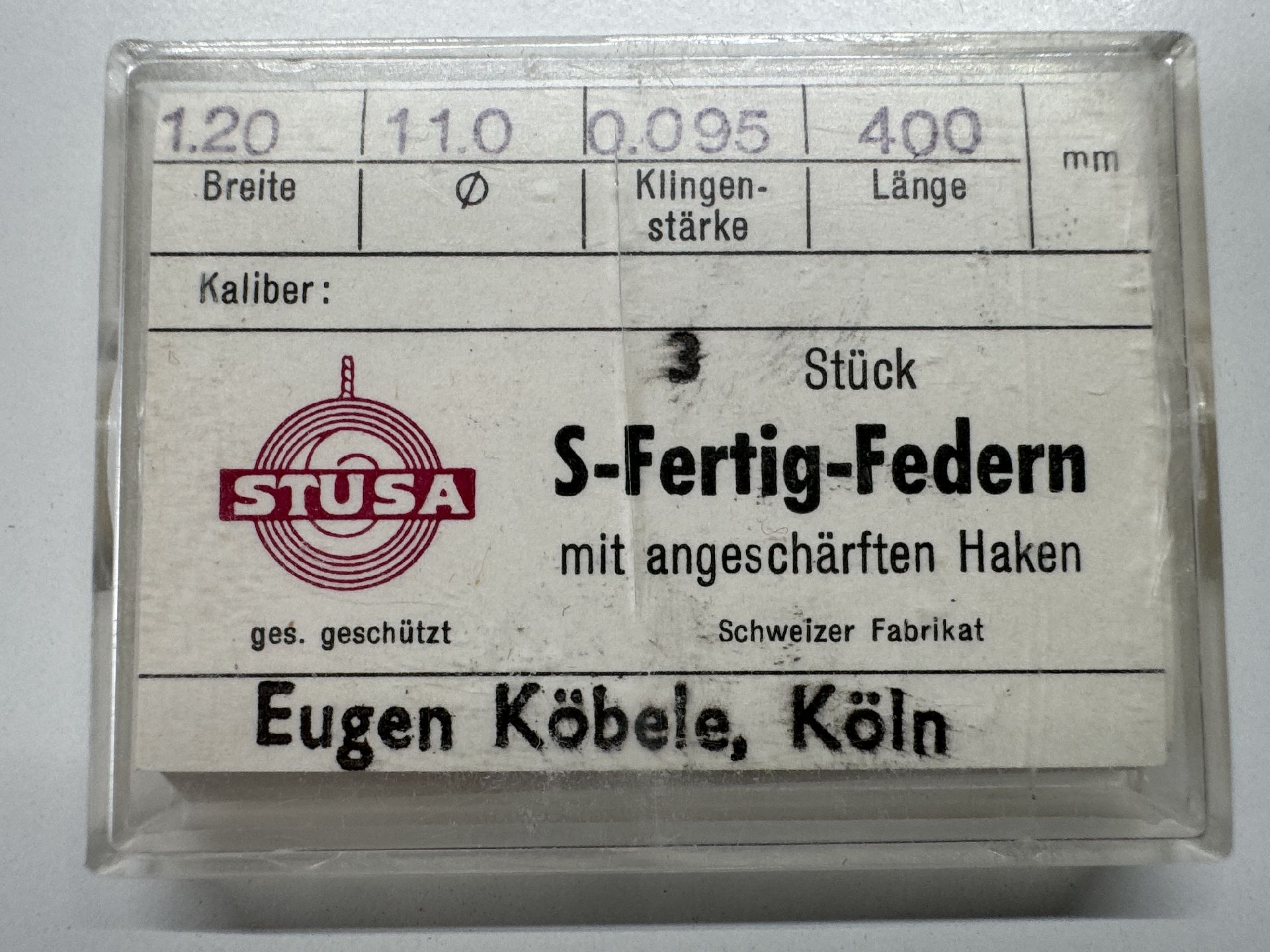 Zugfeder 1.20 x 11.0 x 0.095 x 400
