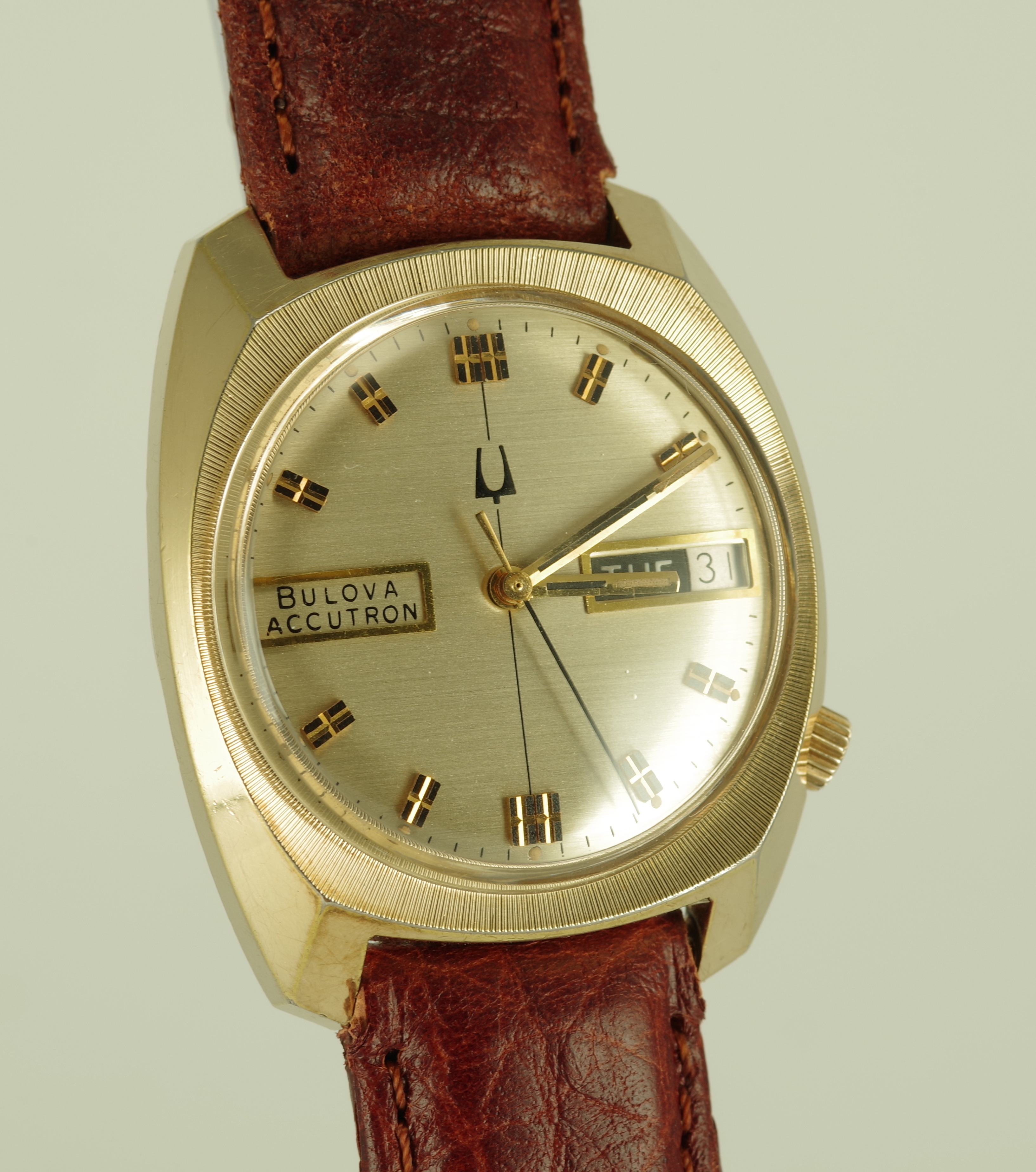 Bulova Accutron Day Date Herren Armbanduhr 1976 Top