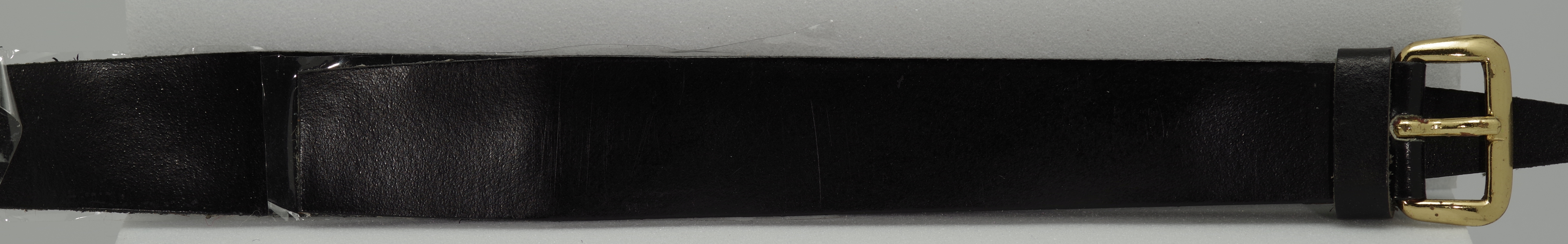 Damen Uhrenarmband, fester Steg, 12 mm, zum Kleben, schwarz, gelb