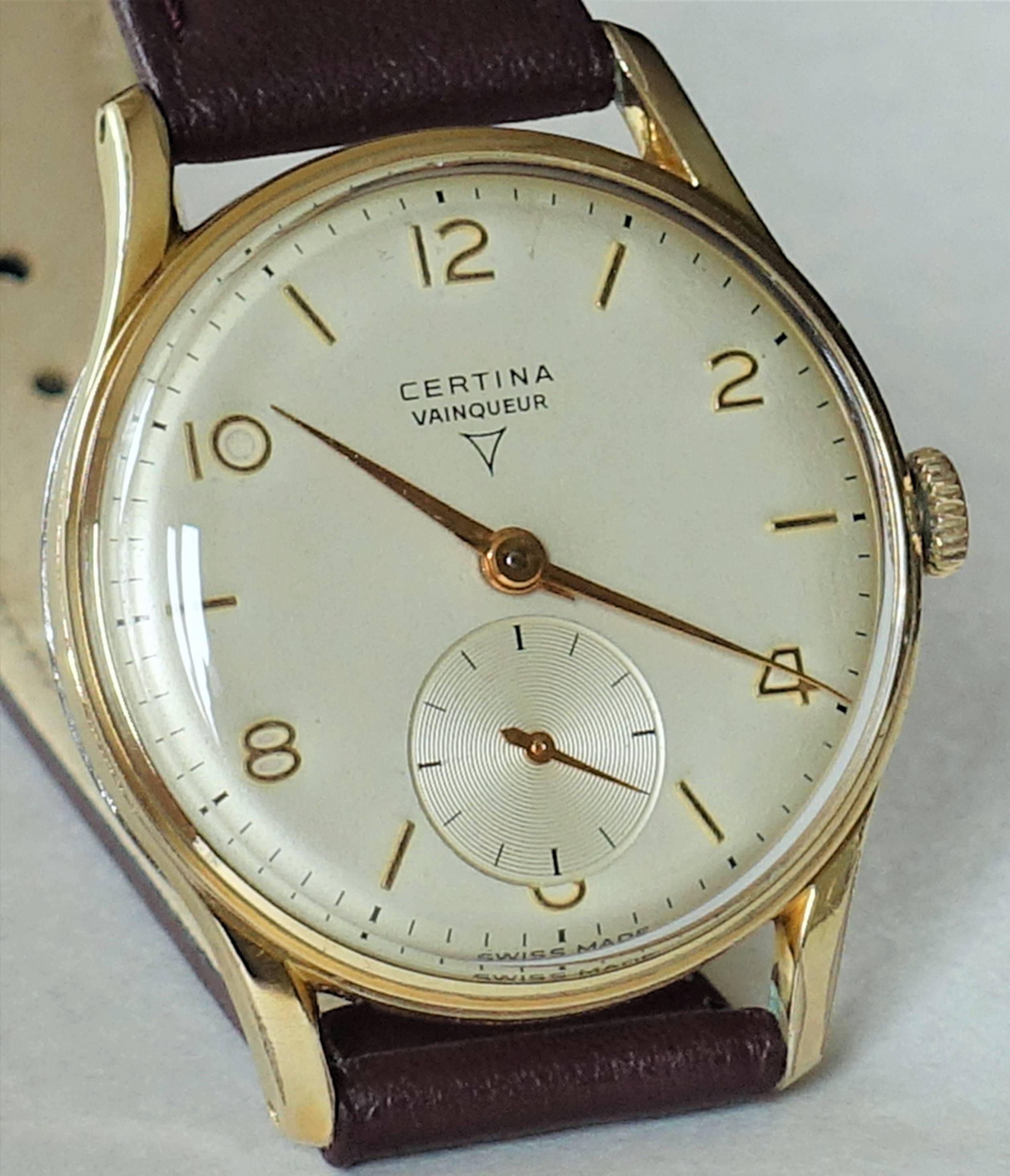 Elegante Certina Vainqueur Herrenuhr mit Kaliber 410 – Schweizer Präzision im klassischen Design