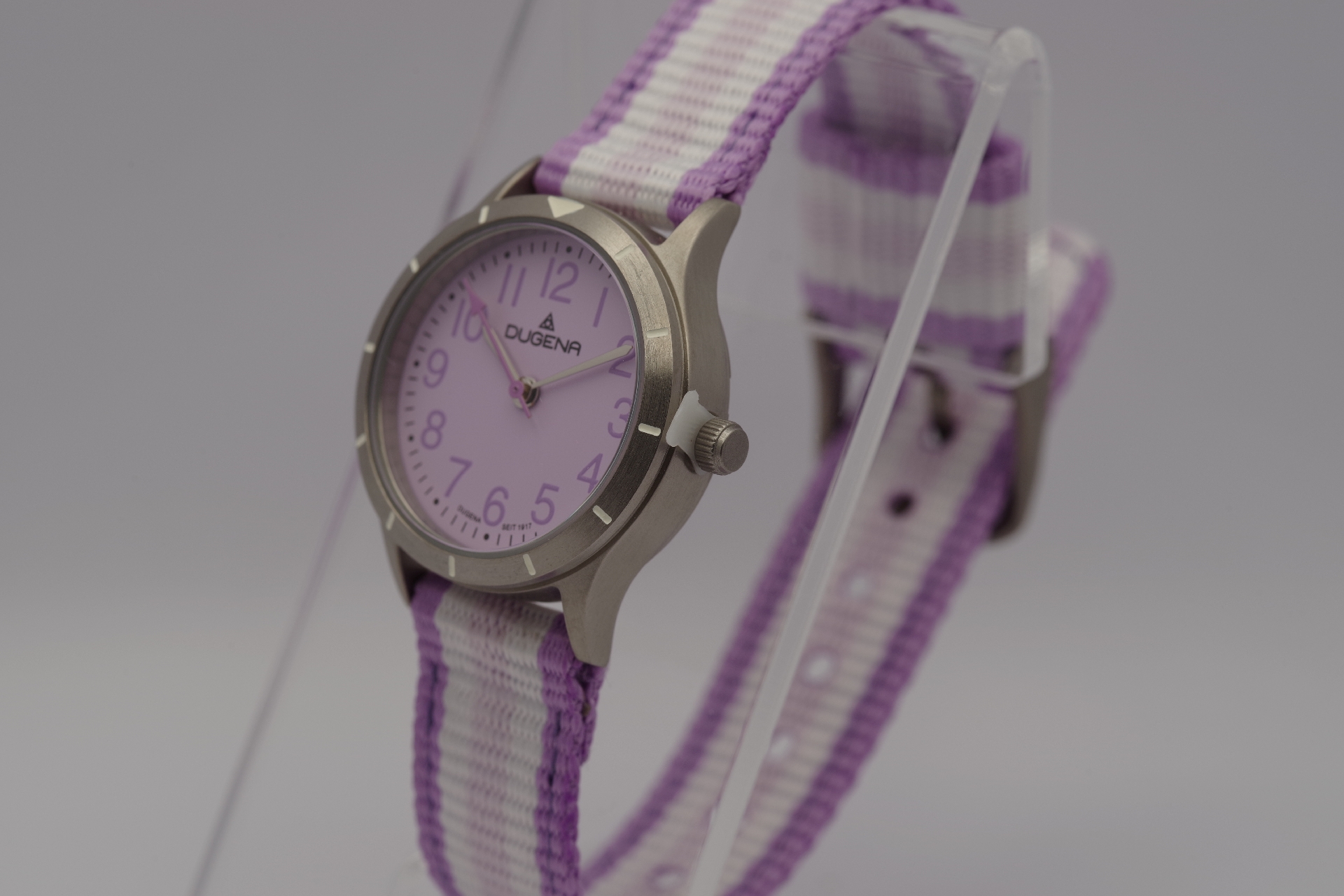 Armbanduhr Dugena_4461151, Schrägansicht 4 rechts, Krone sichtbar
