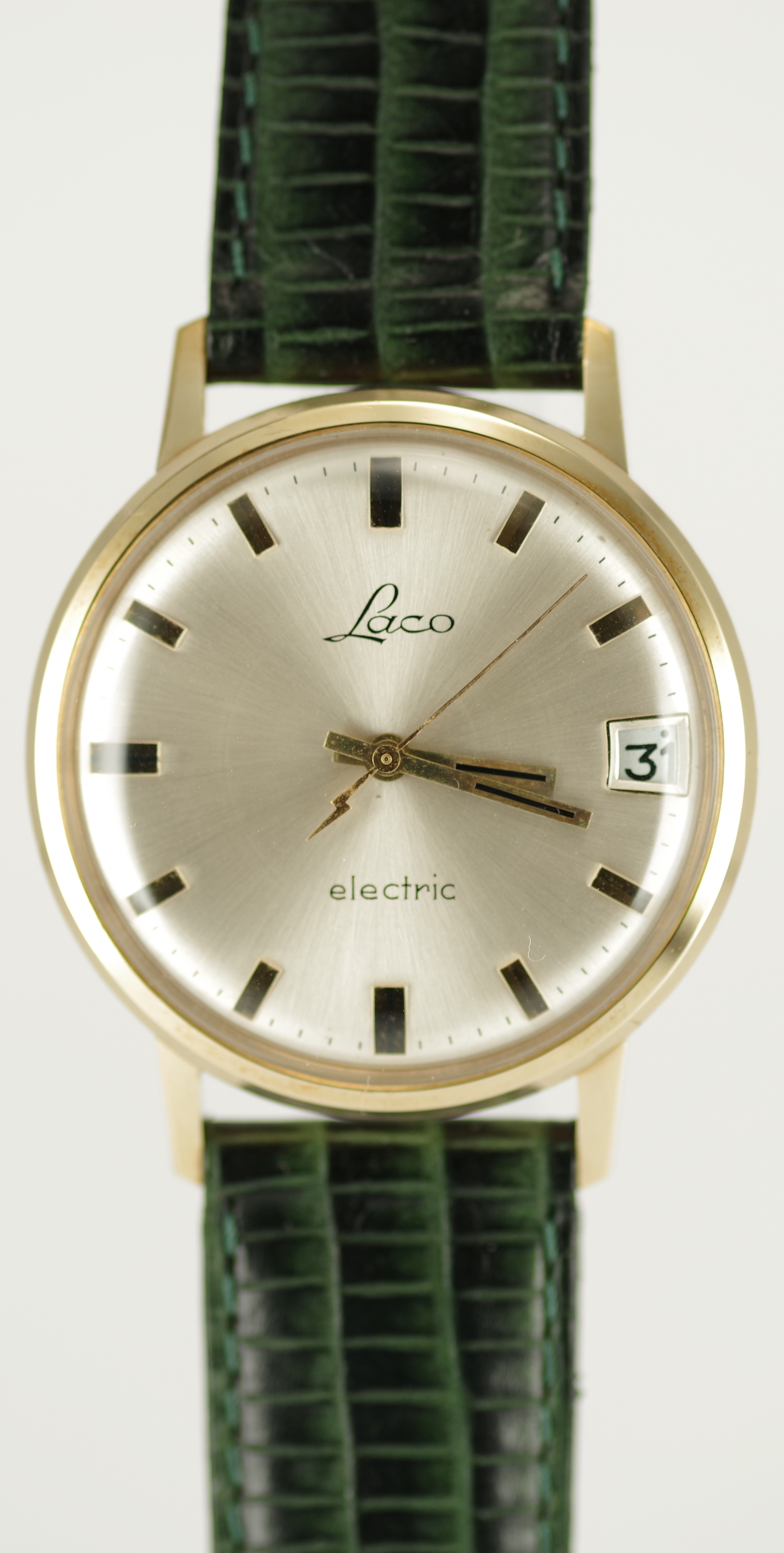 Seltene LACO Electric - Sonnenschliff mit 12 Stunden Datum