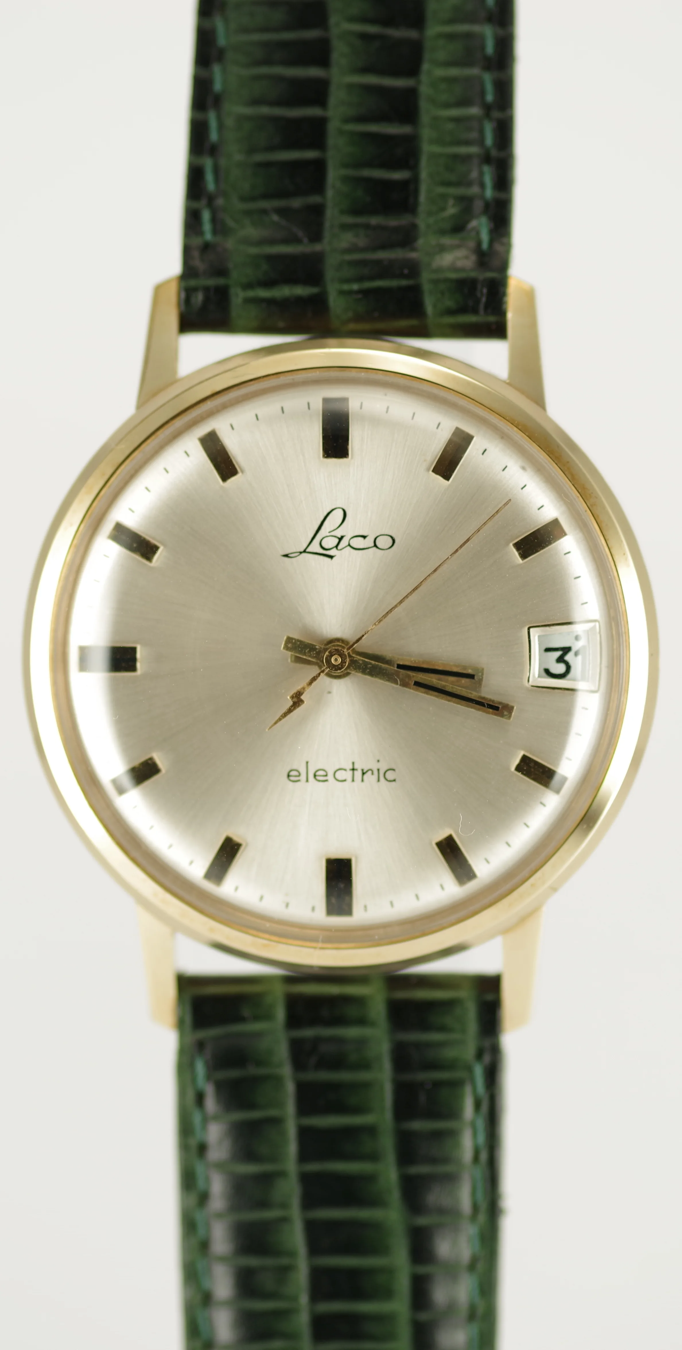 Seltene LACO Electric - Sonnenschliff mit 12 Stunden Datum Seltene LACO Electric - Sonnenschliff mit 12 Stunden Datum