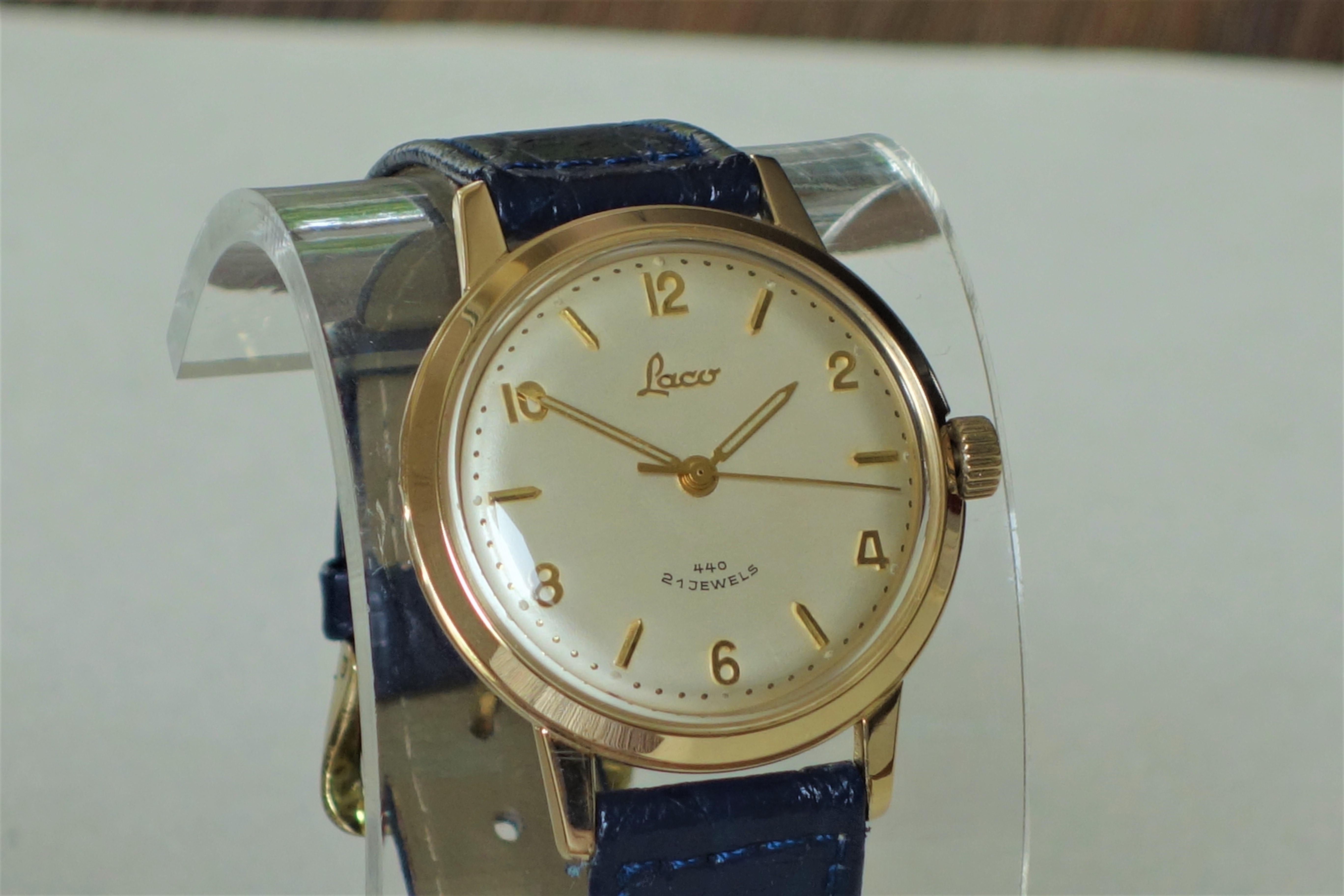 Elegante Laco Vintage-Armbanduhr – Made in Germany mit Durowe 440 Kaliber (21 Jewels)