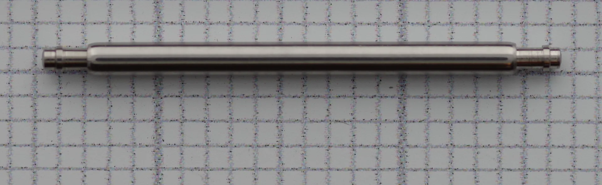 Federsteg Edelstahl 30mm Silberner Federsteg aus Edelstahl für Uhren mit einer Länge von 30 Millimetern.