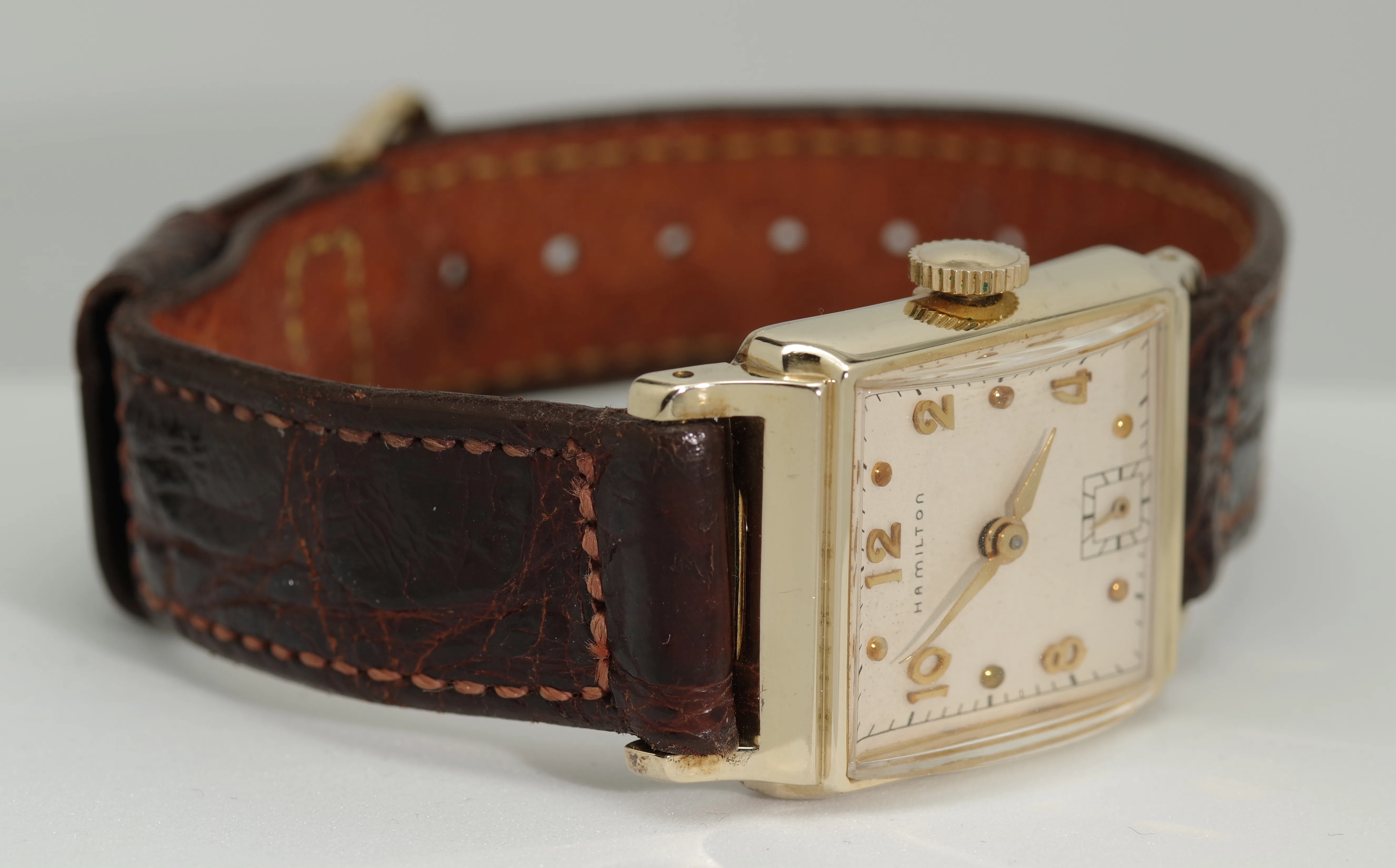 Hamilton exzellente Herren Vintage Armbanduhr Bailey Dresswatch 