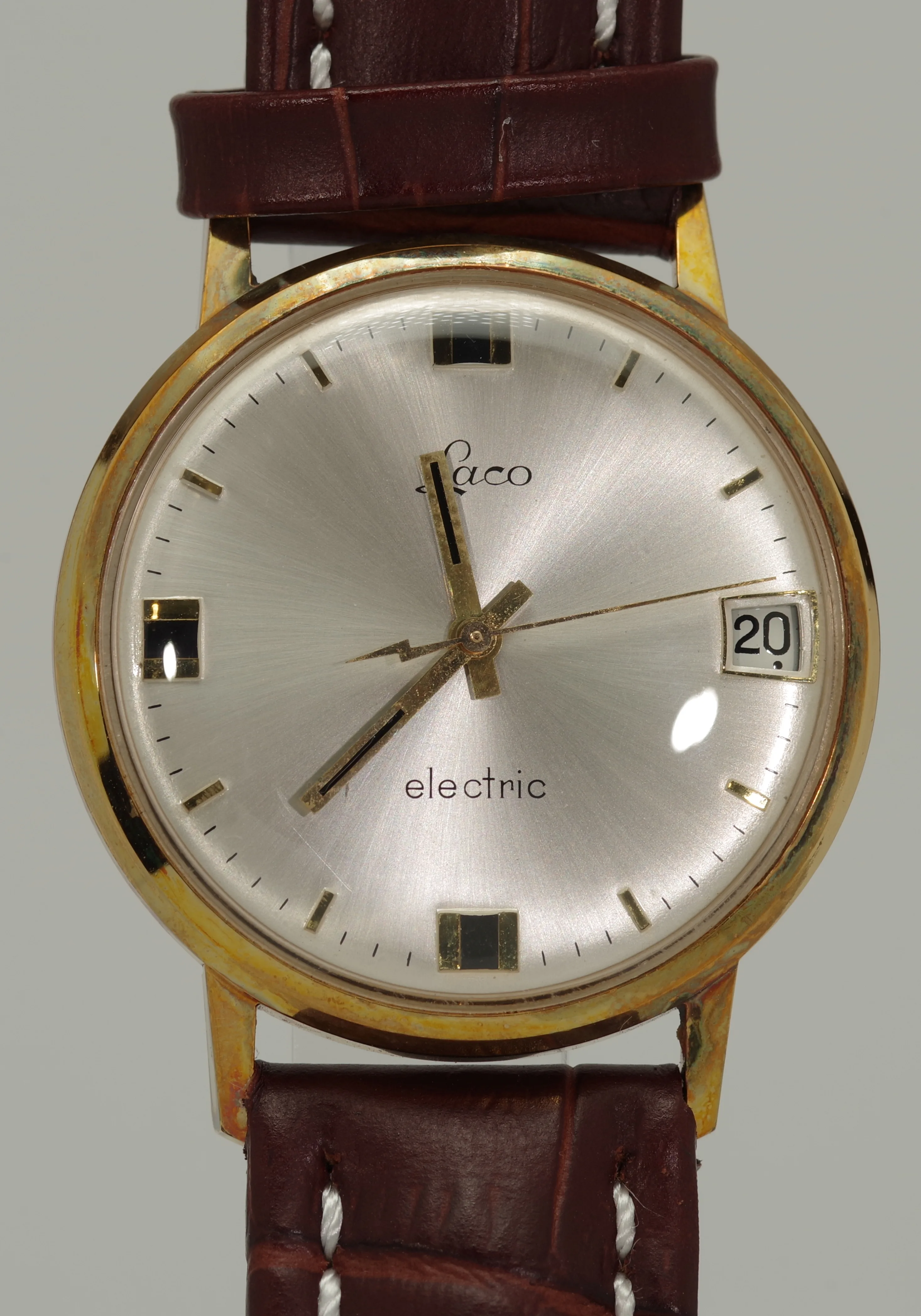 Seltene LACO Electric - Sonnenschliff mit 12 Stunden Datum