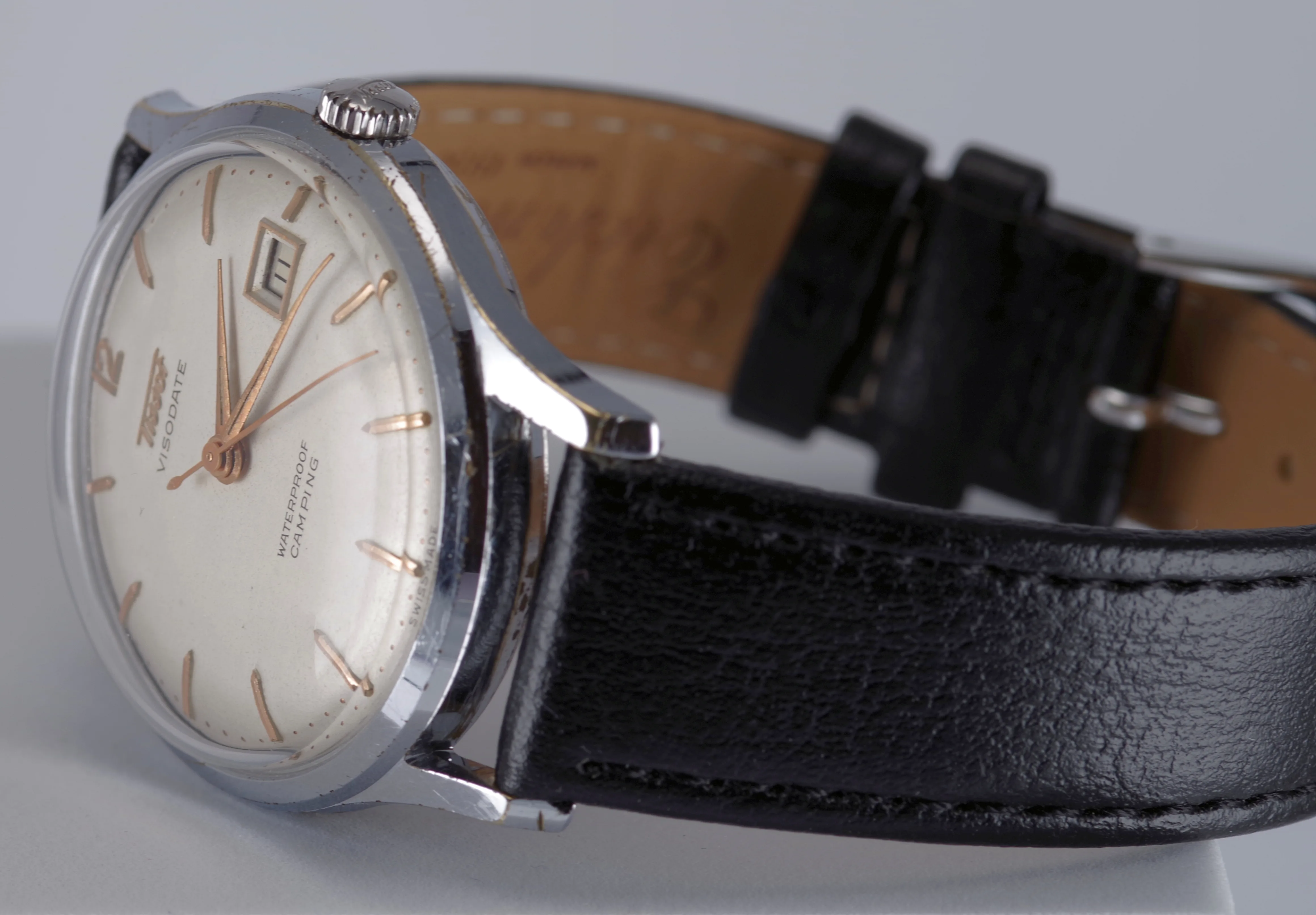Vintage Herren Armbanduhr Tissot Camping Visodate 1957