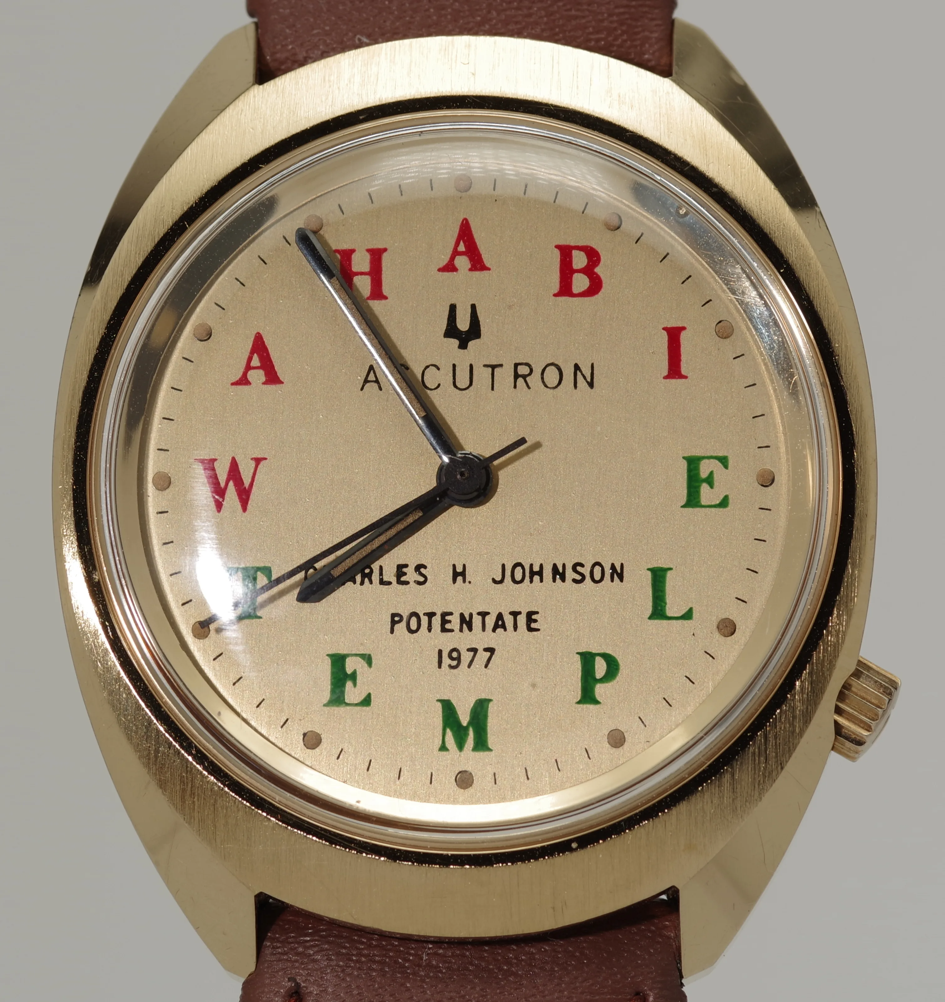 Herren Vintage Armbanduhr Bulova Accutron 219 Wahabi Temple 1977 Herren Vintage Armbanduhr Bulova Accutron 219 Wahabi Temple 1977